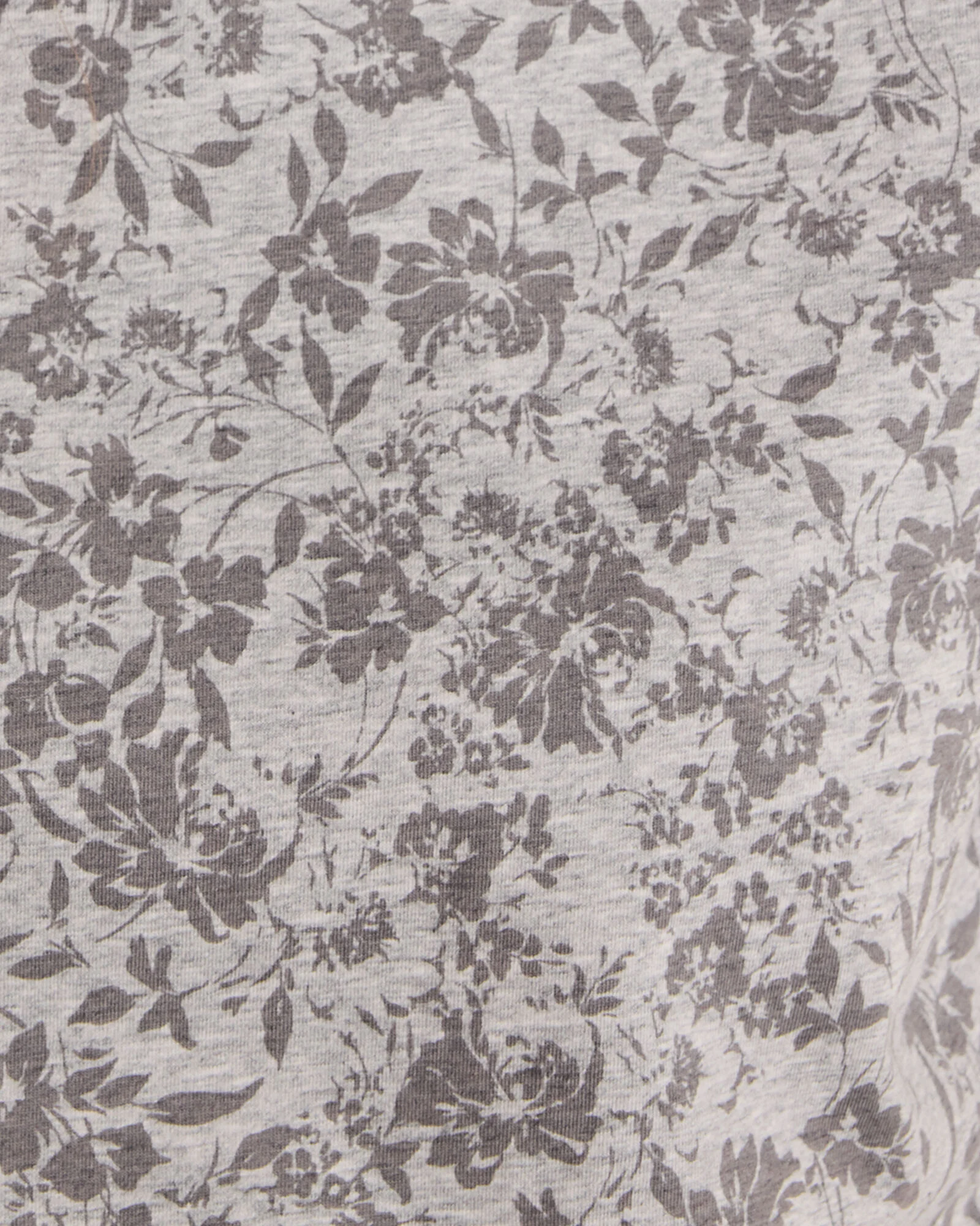 Organic Cotton Jersey Muted Floral Bateau Neck Tee