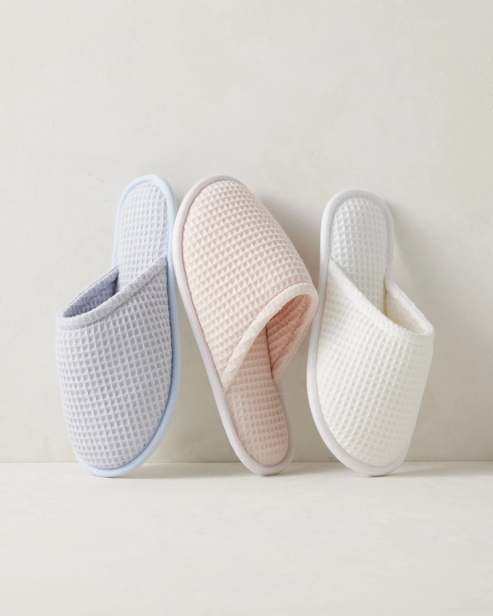 Organic Cotton Terry Waffle Slippers