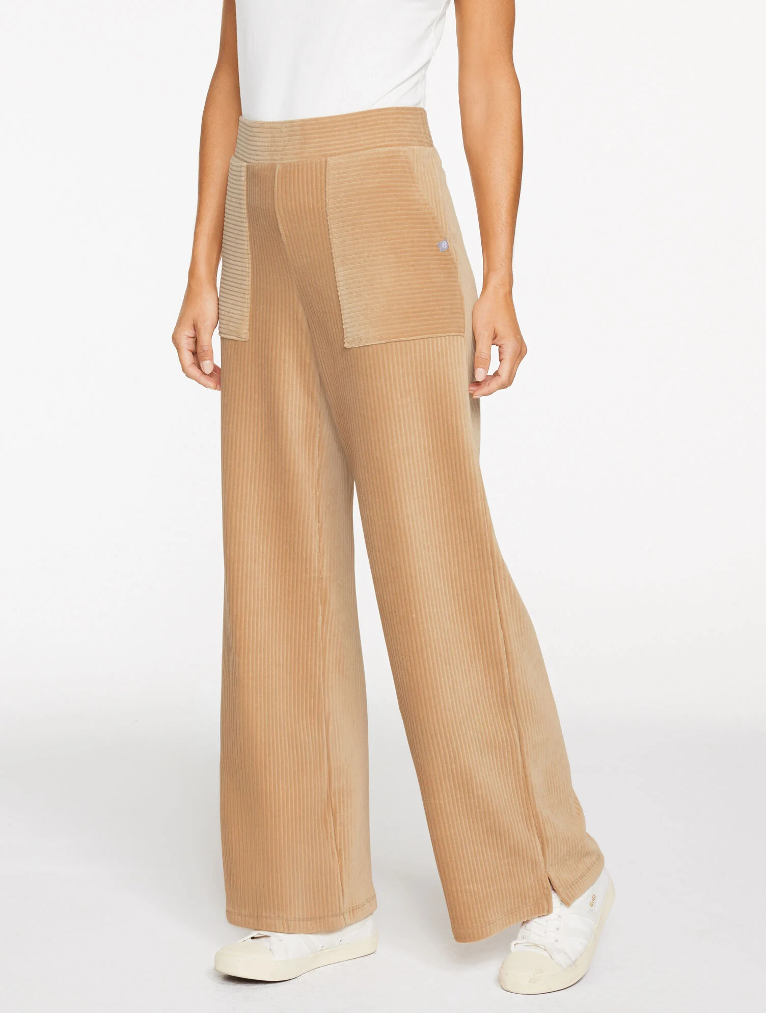 Sky Lounge Velour Wide Leg Pants