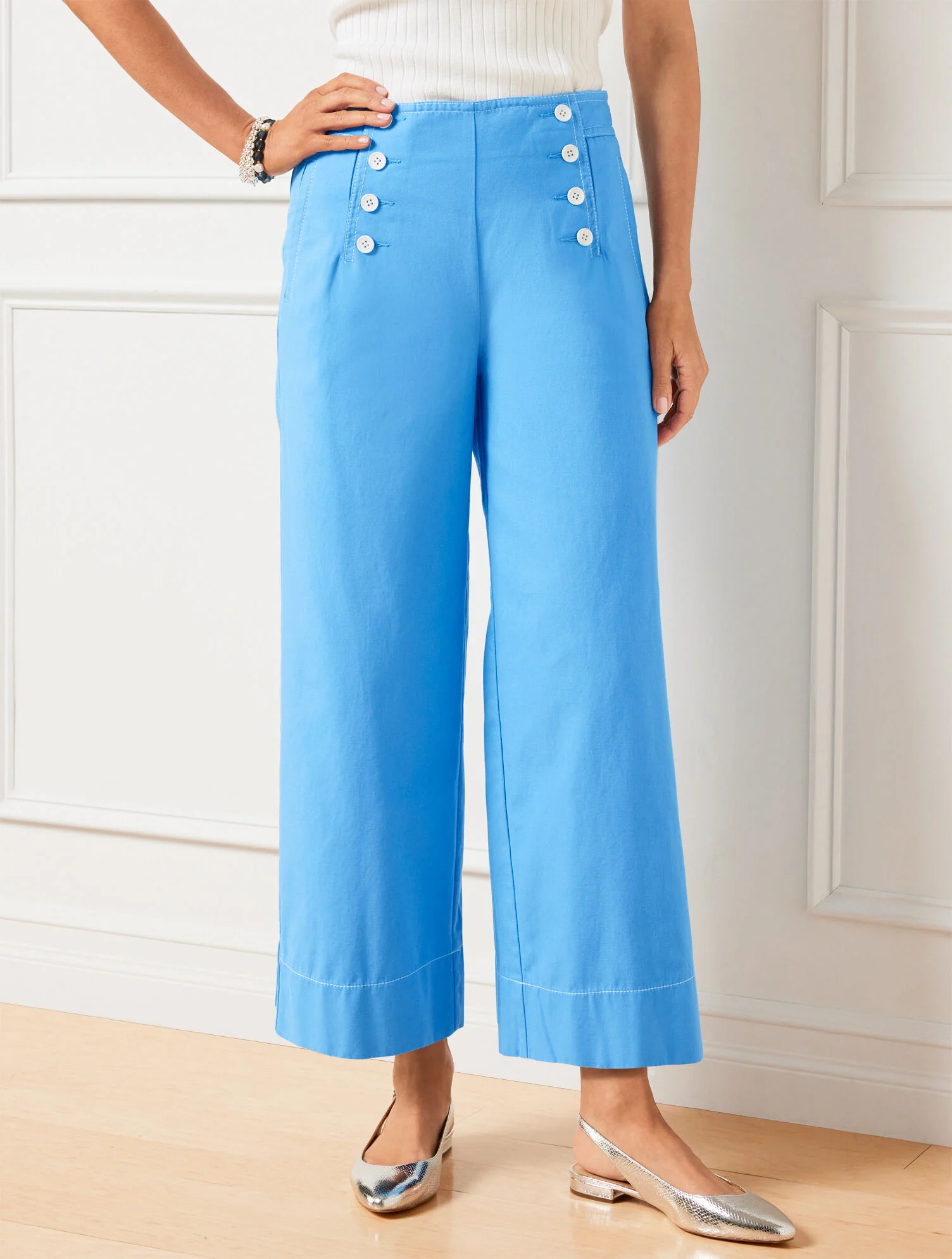 Wide Leg Sailor Pants