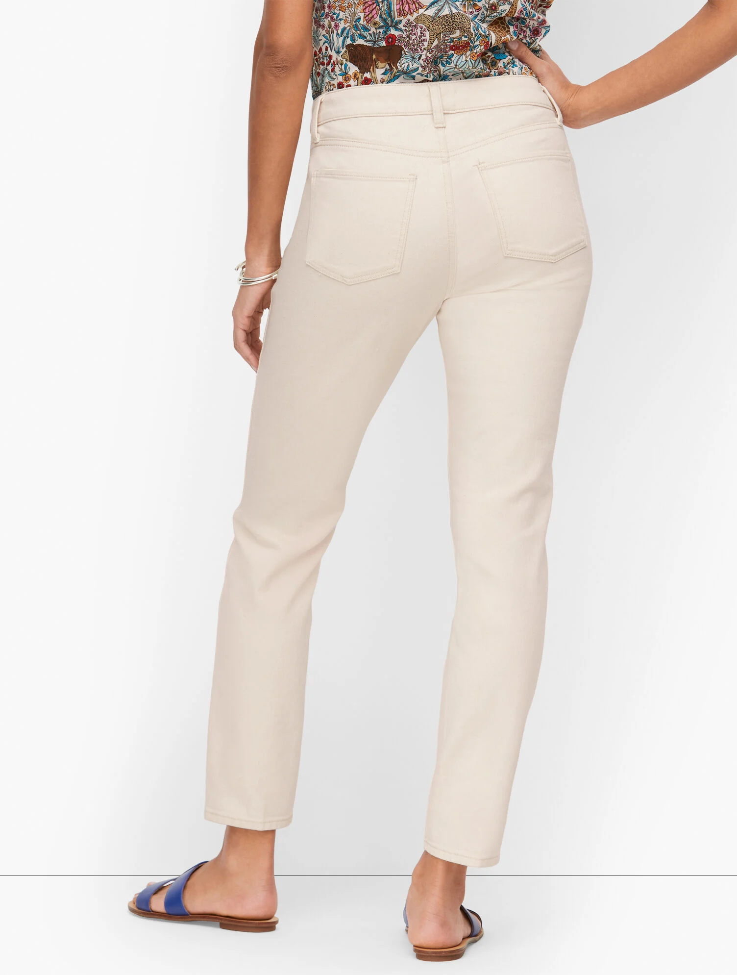 Slim Ankle Jeans - Natural