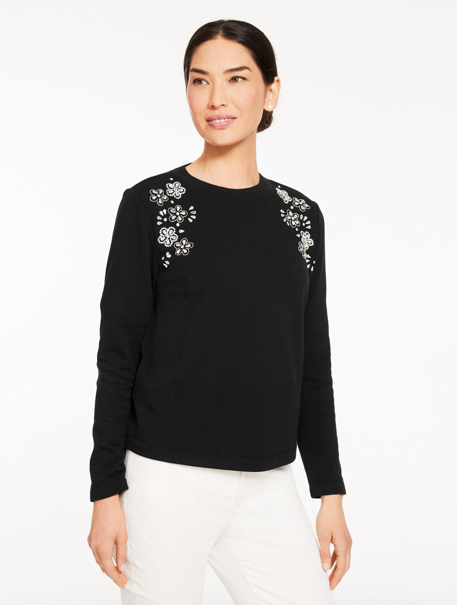 Embellished Crewneck Sweatshirt