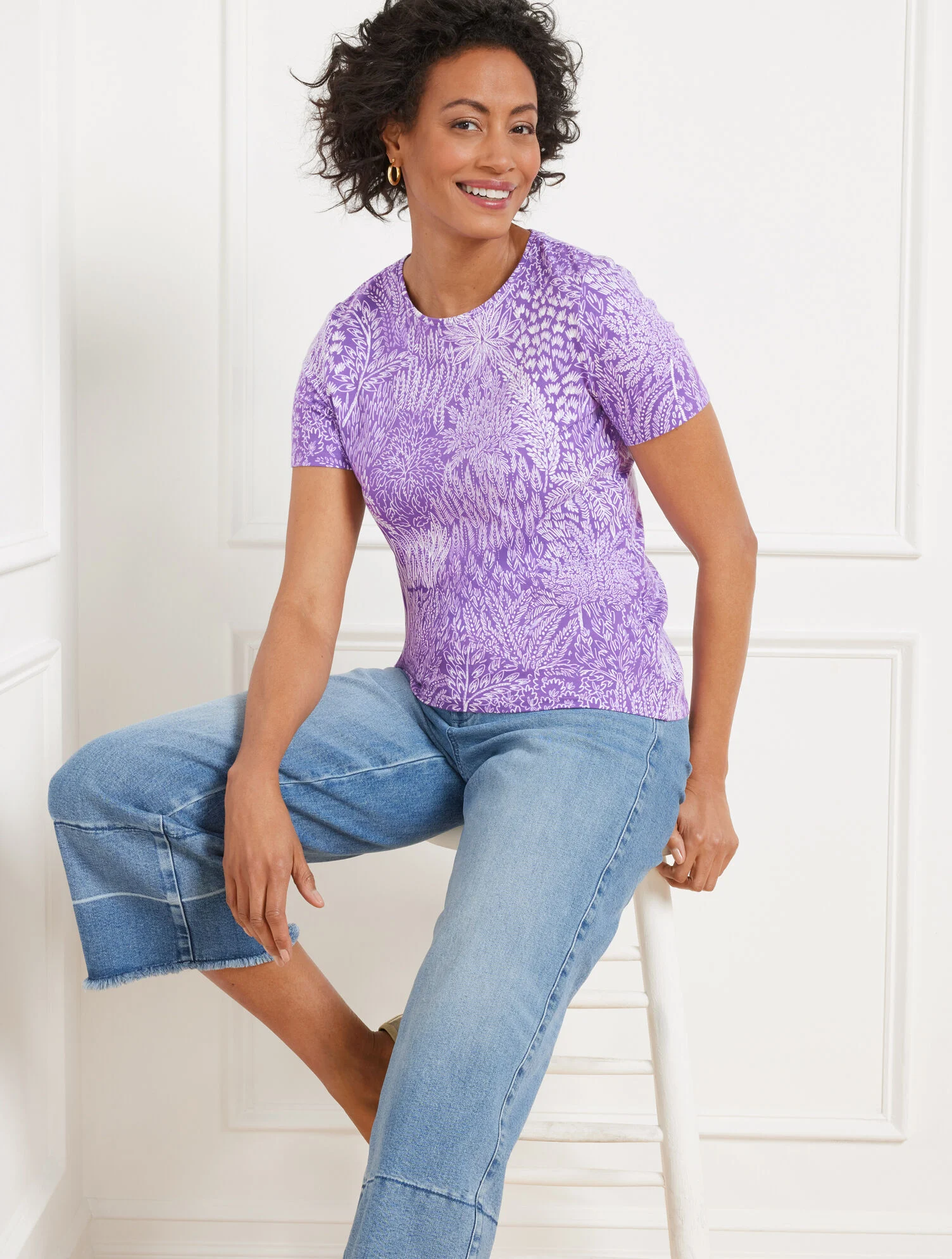 Crewneck Tee - Blissful Meadow