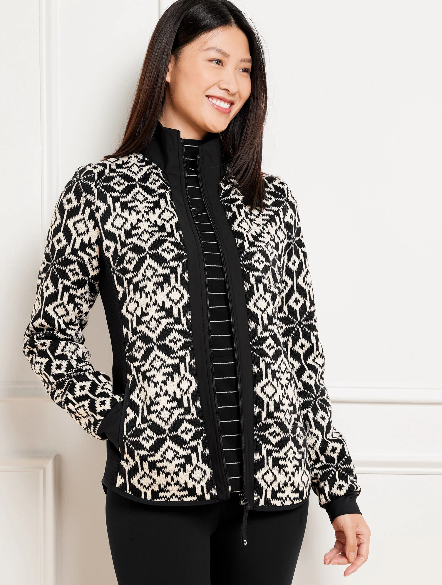 Cozy Fleeceback Jacket - Snowflake