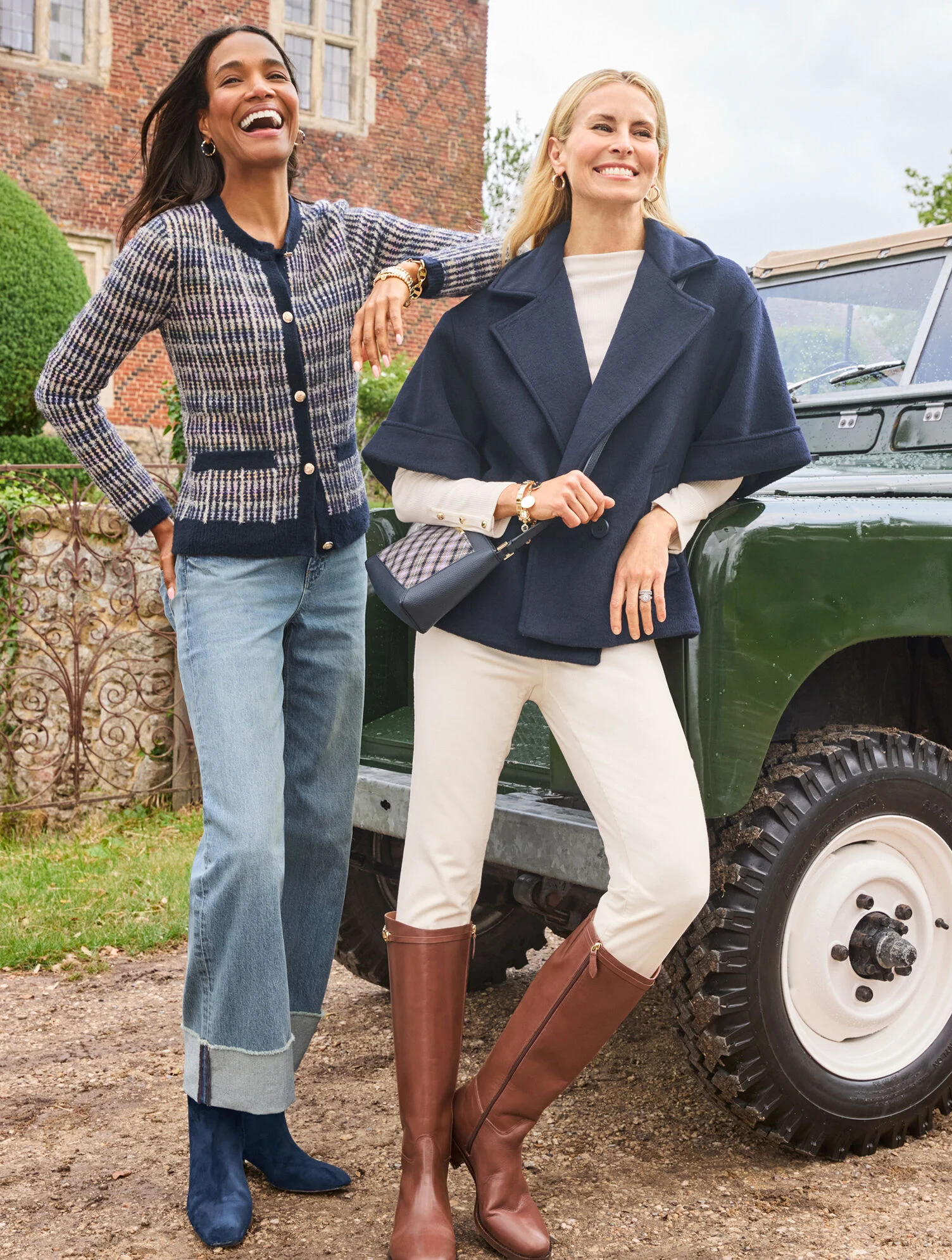 Straight Ankle Cuff Jeans - Downing Wash