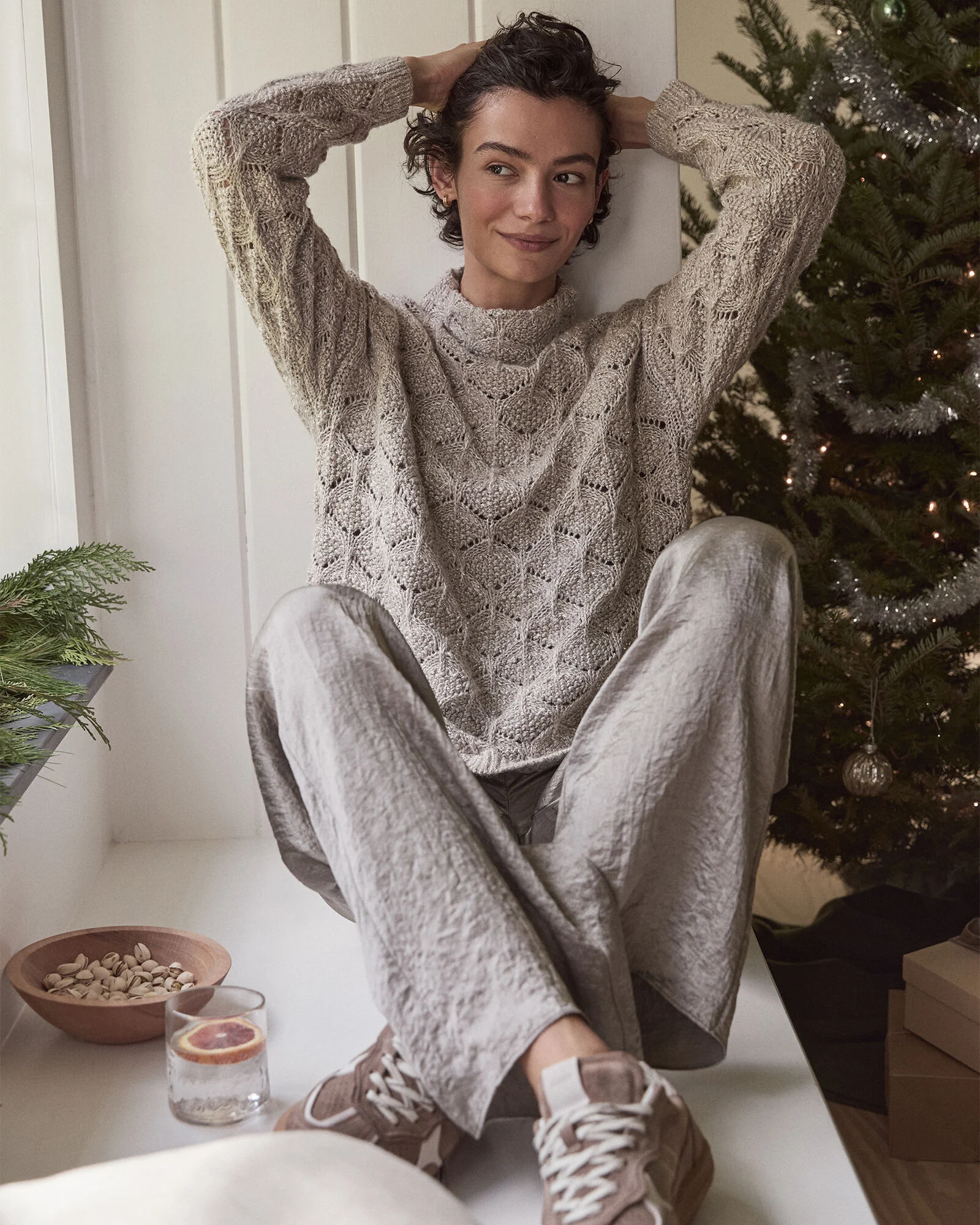 Luxe Crinkle Shine Pants