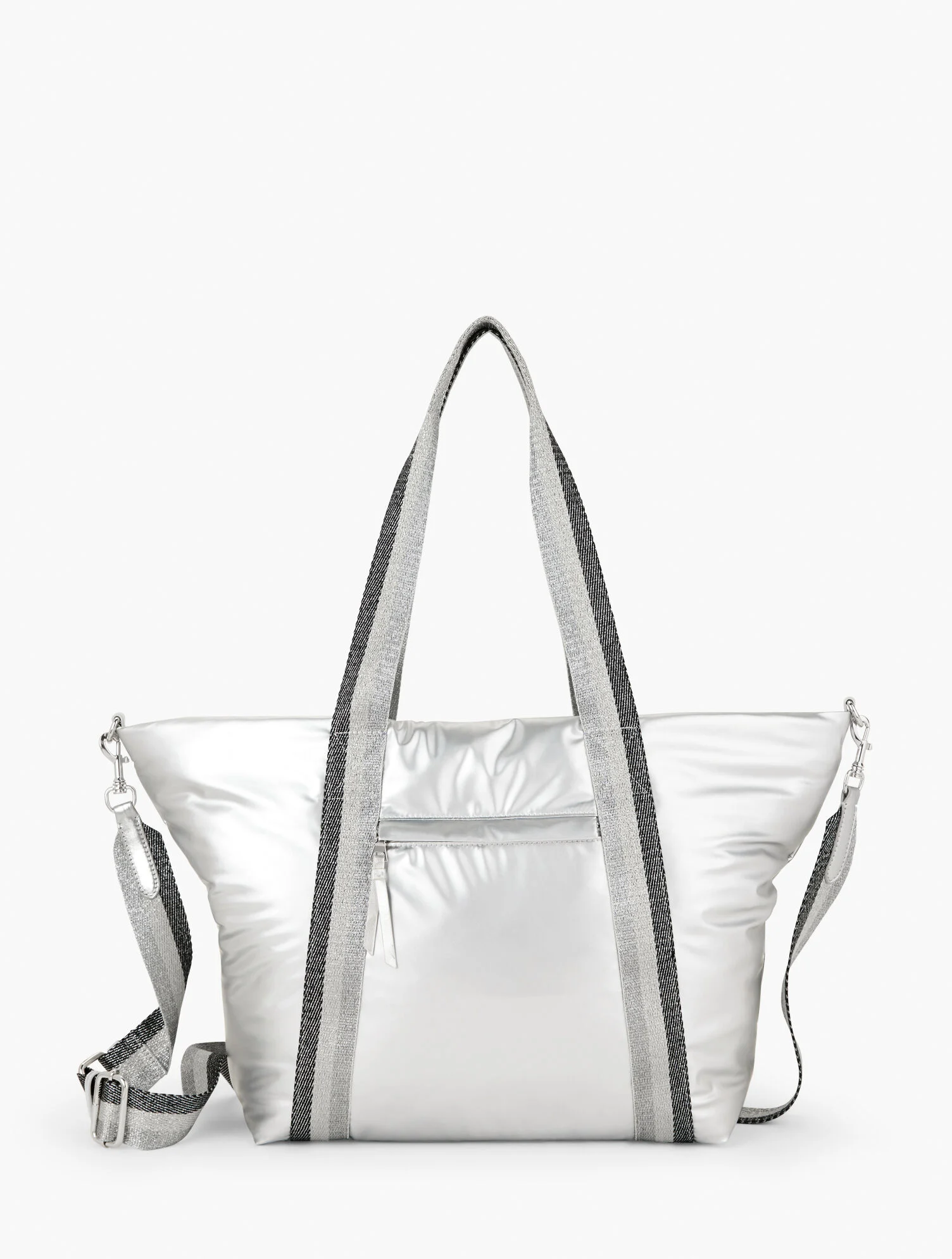 Metallic Nylon Tote