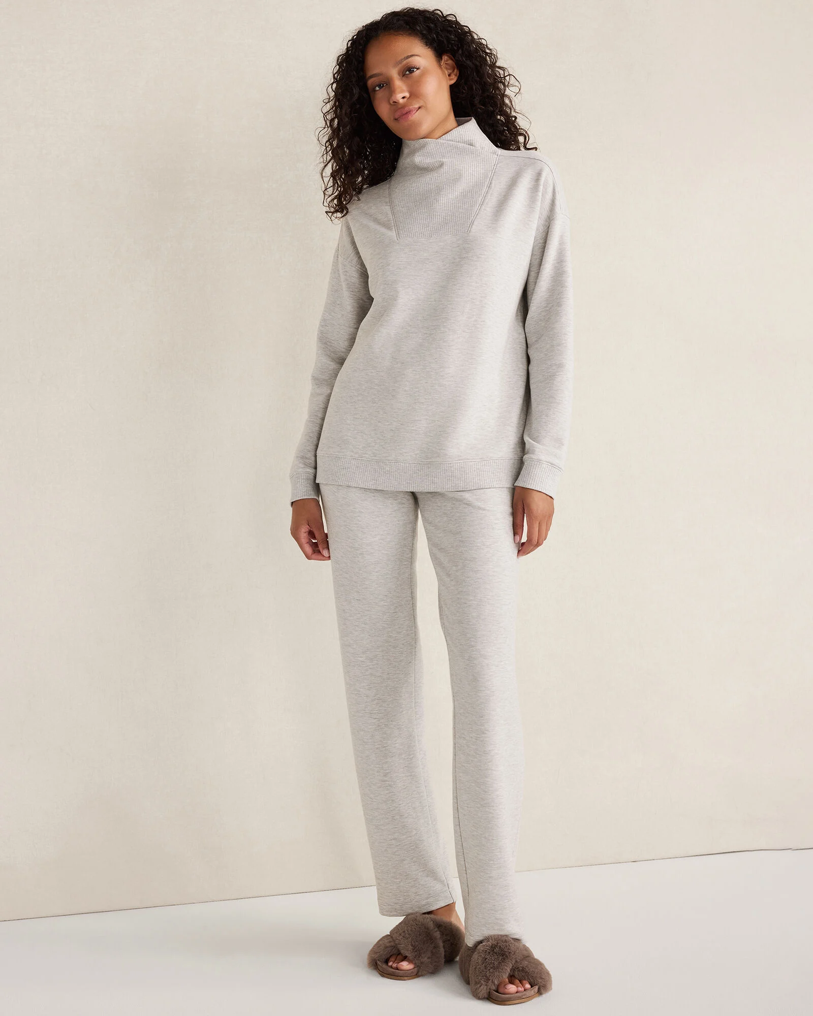 Fleece Straight Leg Pants