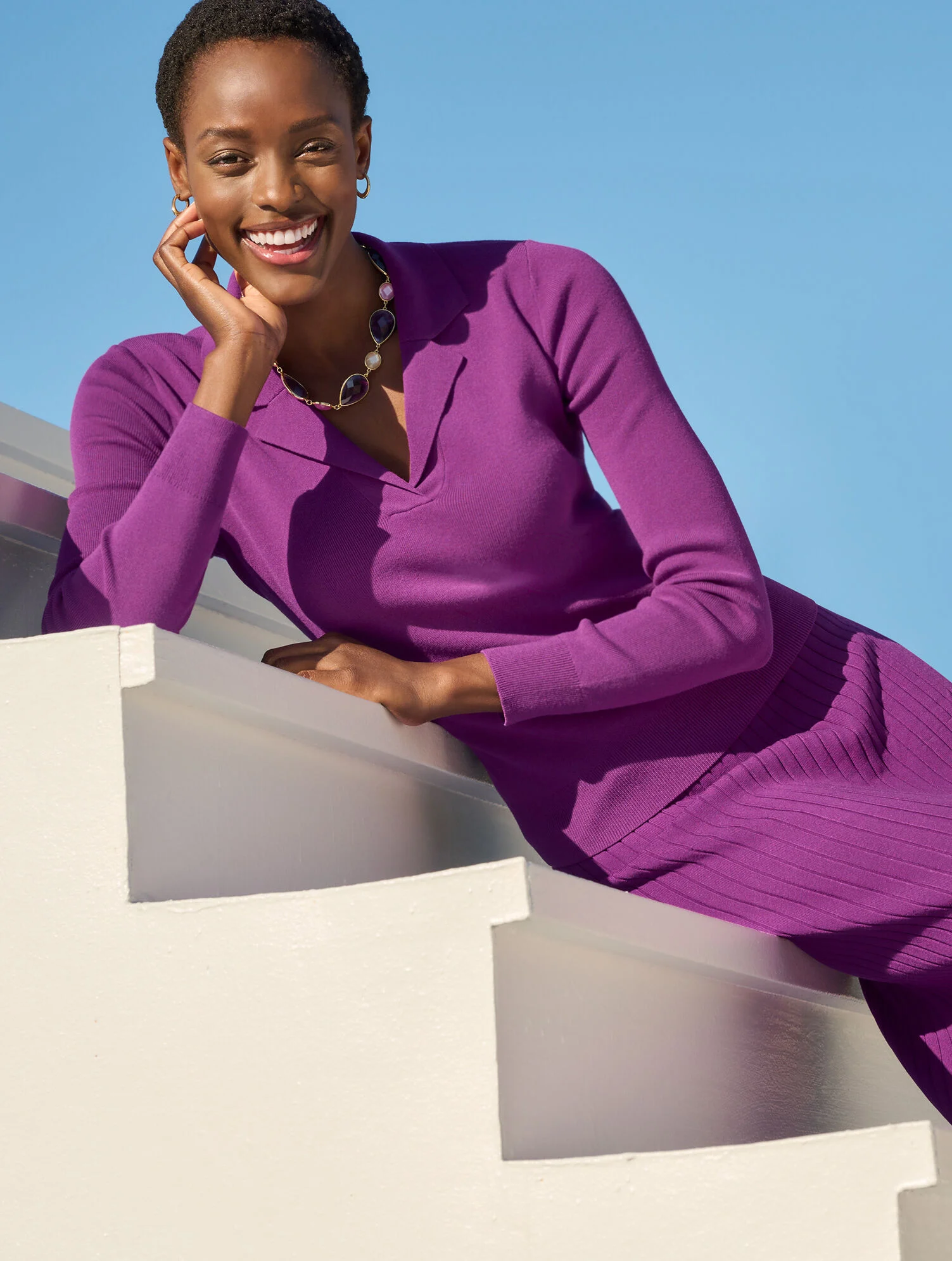 Slim Johnny Collar Pullover