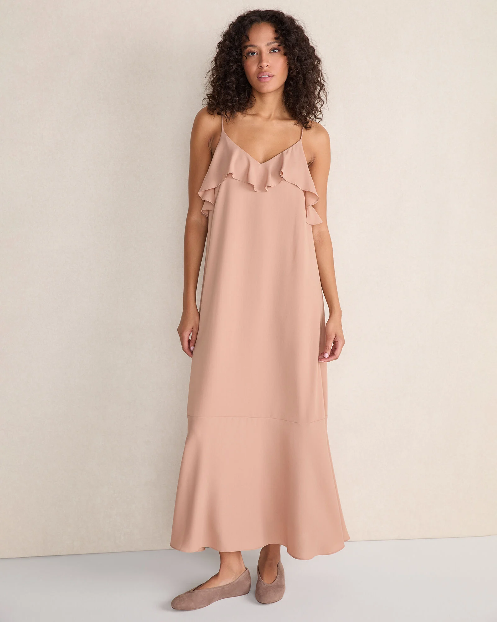 Suede Mary Jane Ballet Flats