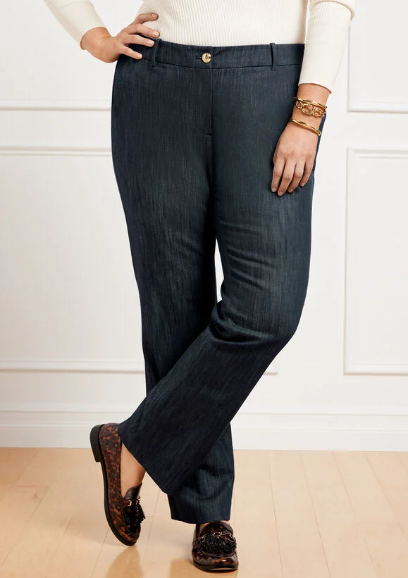 Refined Denim Straight Leg Pants