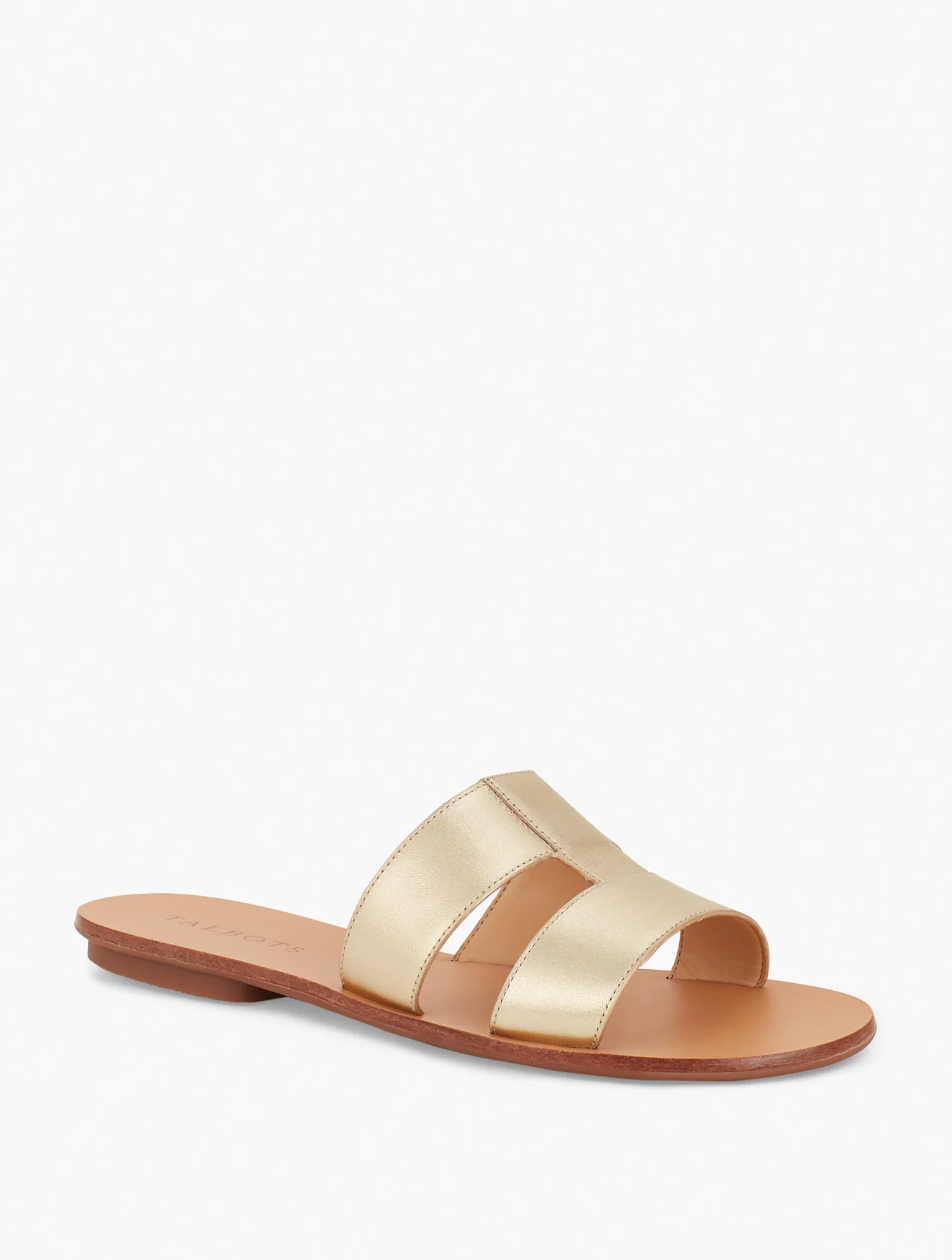 Hannah Metallic Vachetta Slides