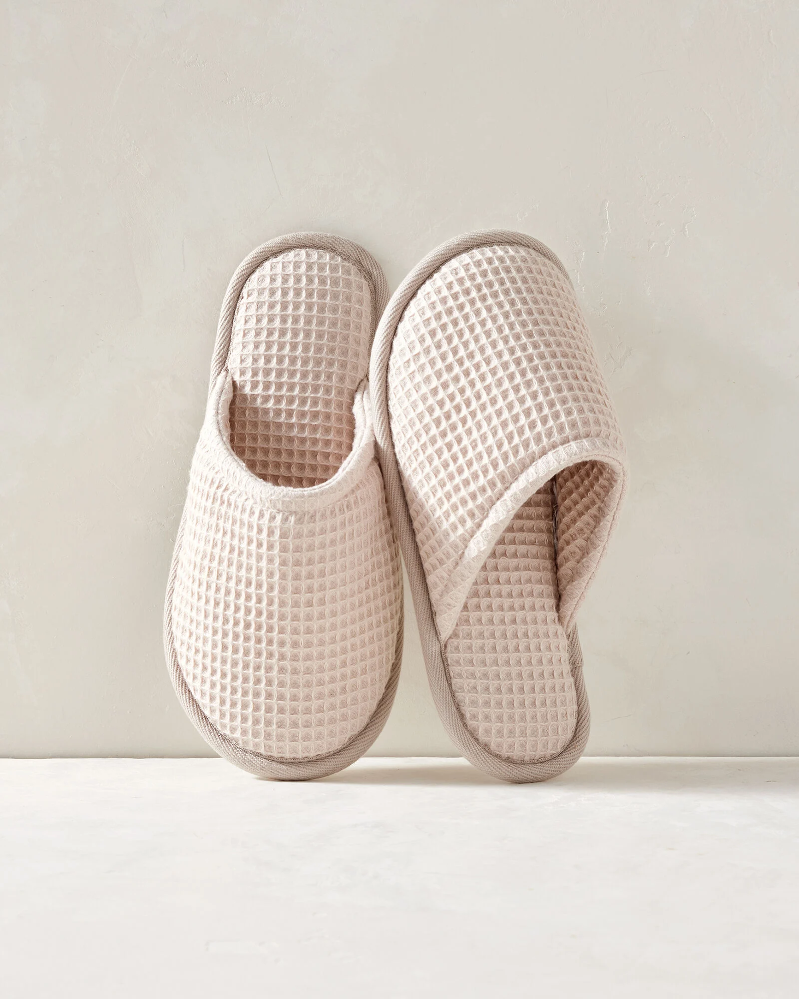 Organic Cotton Terry Waffle Slippers