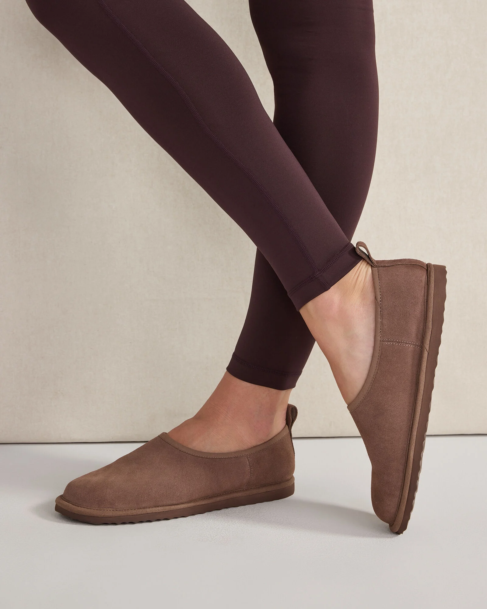 Suede and Sherpa Bootie