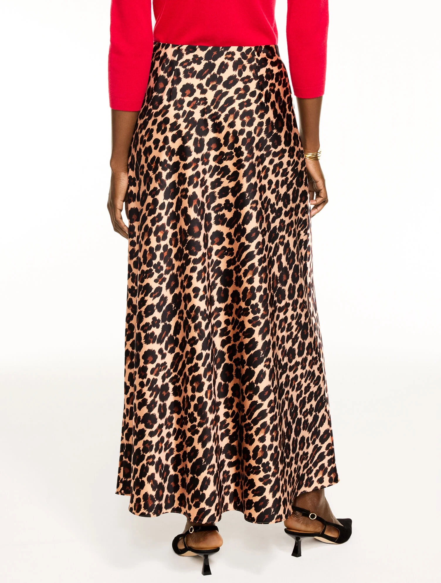 Satin Maxi Skirt - Opulent Ocelot