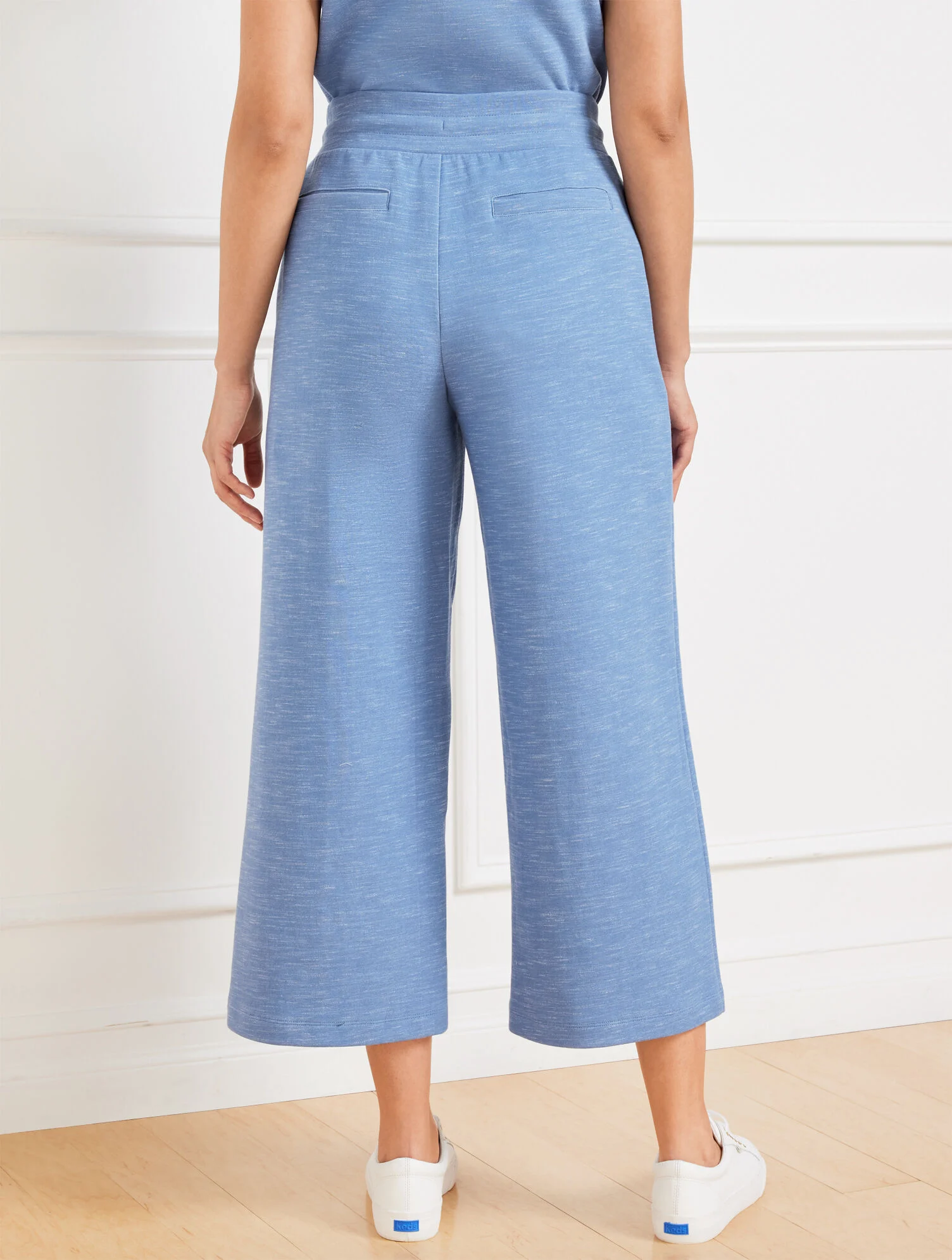 AirKnit Stretch Wide Crop Pants - Dark Marine