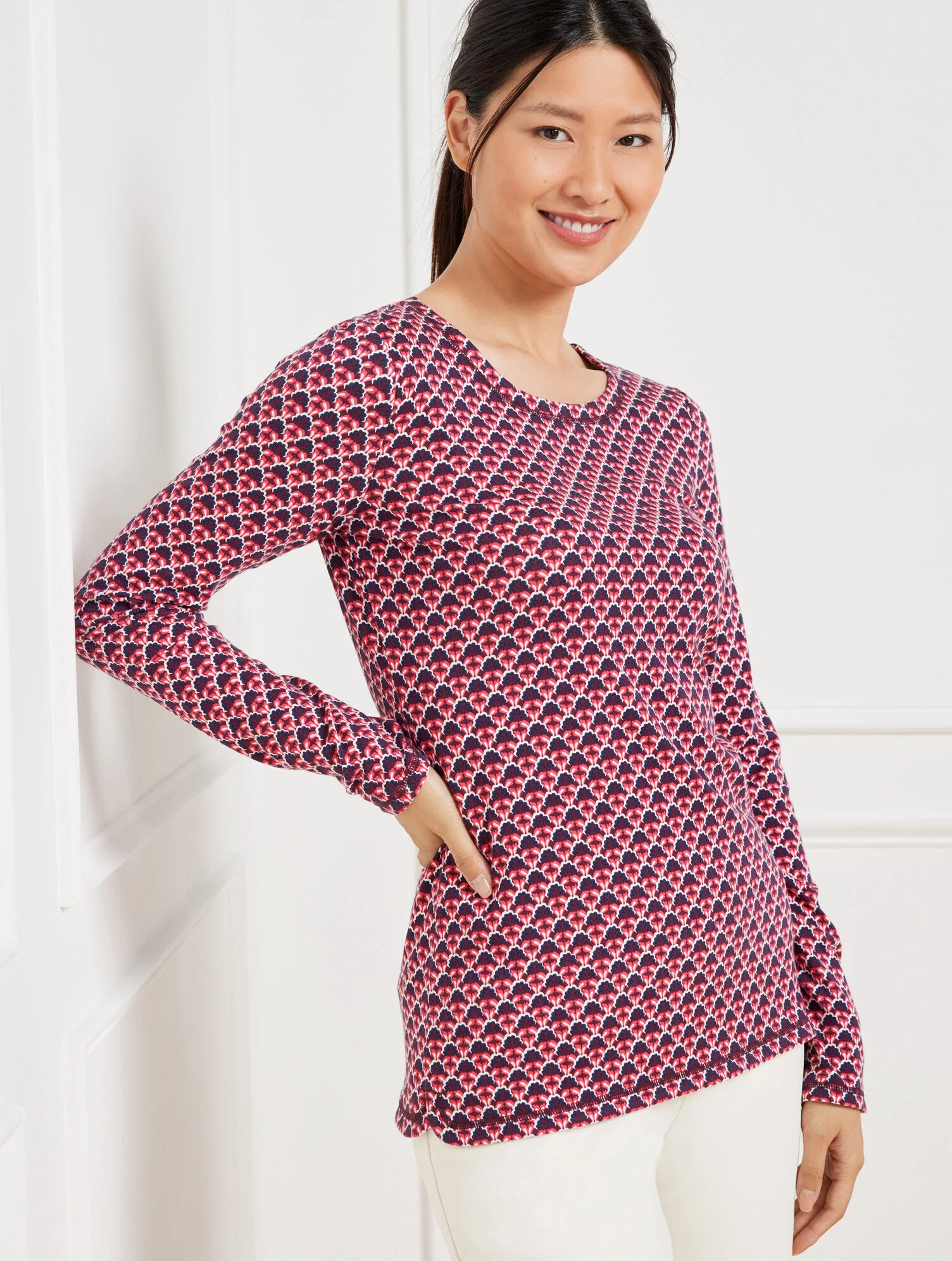 Supersoft Jersey Long Sleeve Tee - Fascinating Scallop