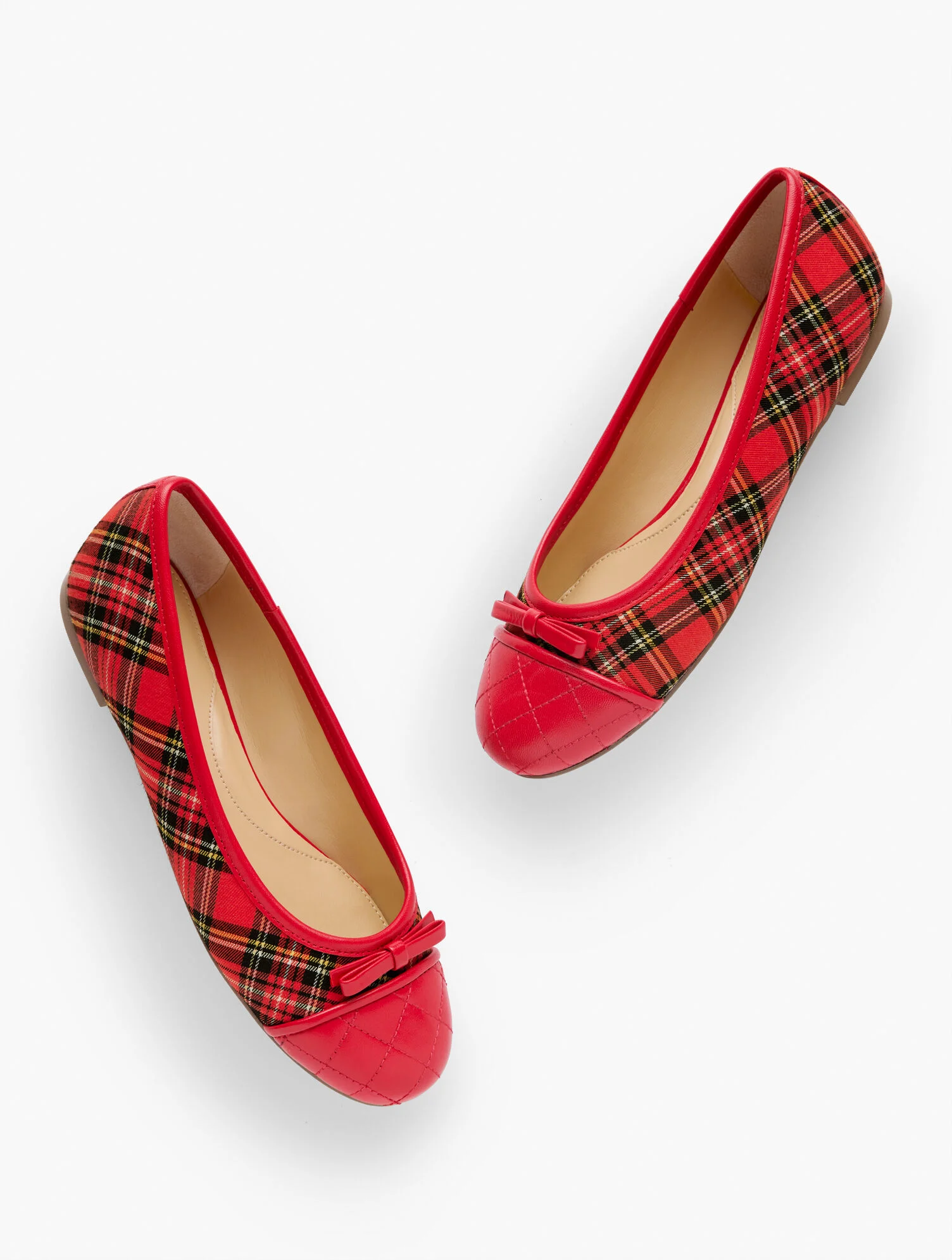 Blair Cap Toe Ballet Flats - Tartan Plaid