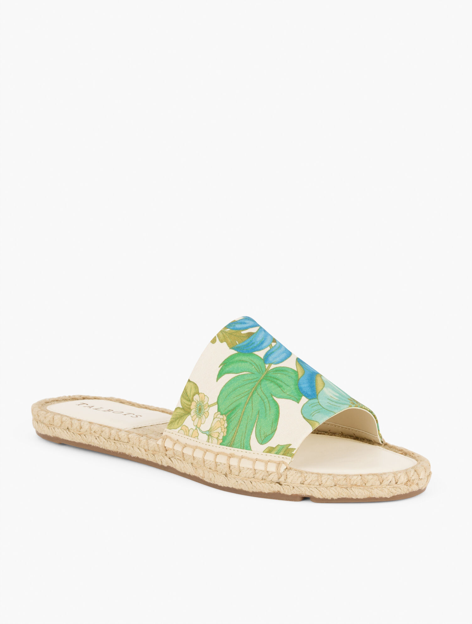 Ilyssa Canvas Espadrille Slides - Floral