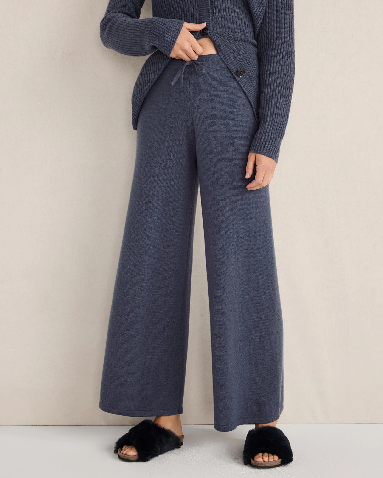 Cashmere Wide Leg Pants