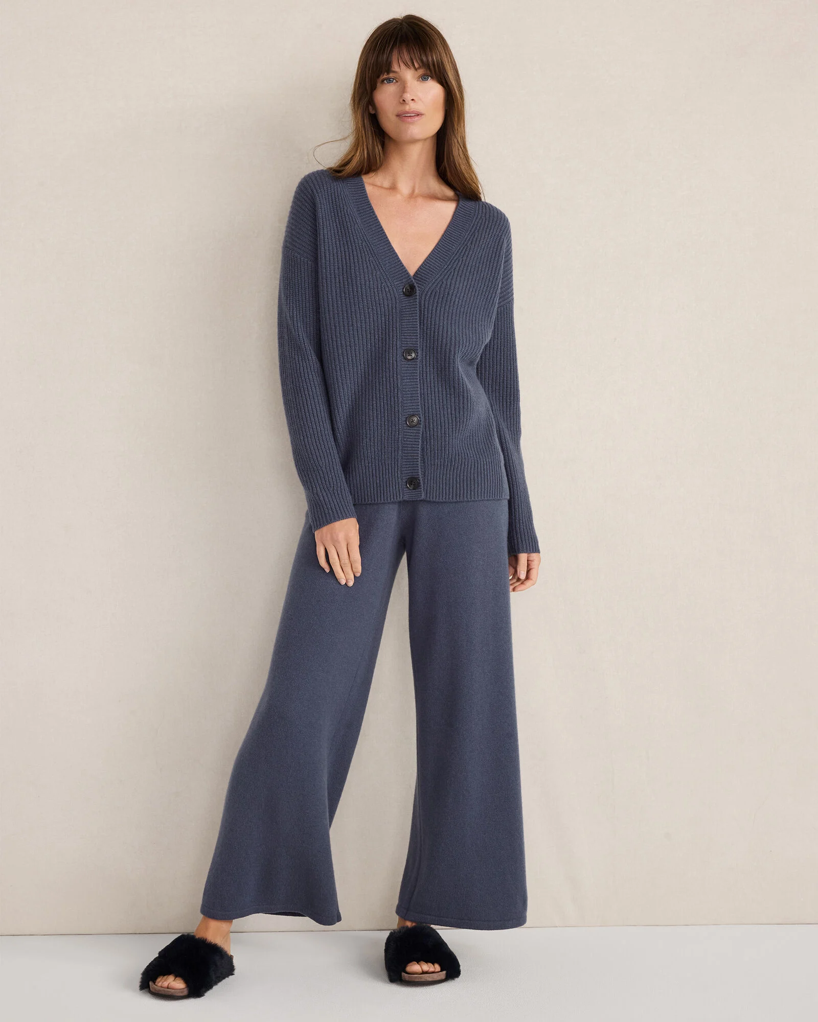 Cashmere Wide Leg Pants