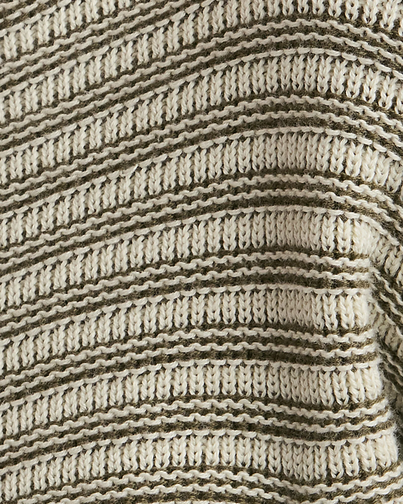 Organic Cotton Linear Stitch Crewneck Sweater