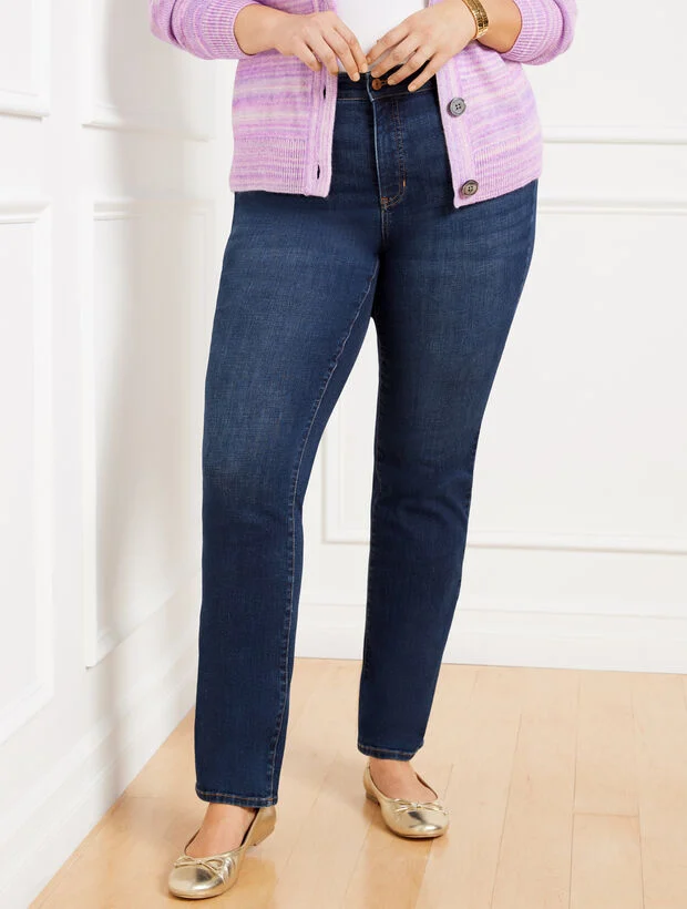 Plus Exclusive Straight Leg Jeans - Adelaide Wash