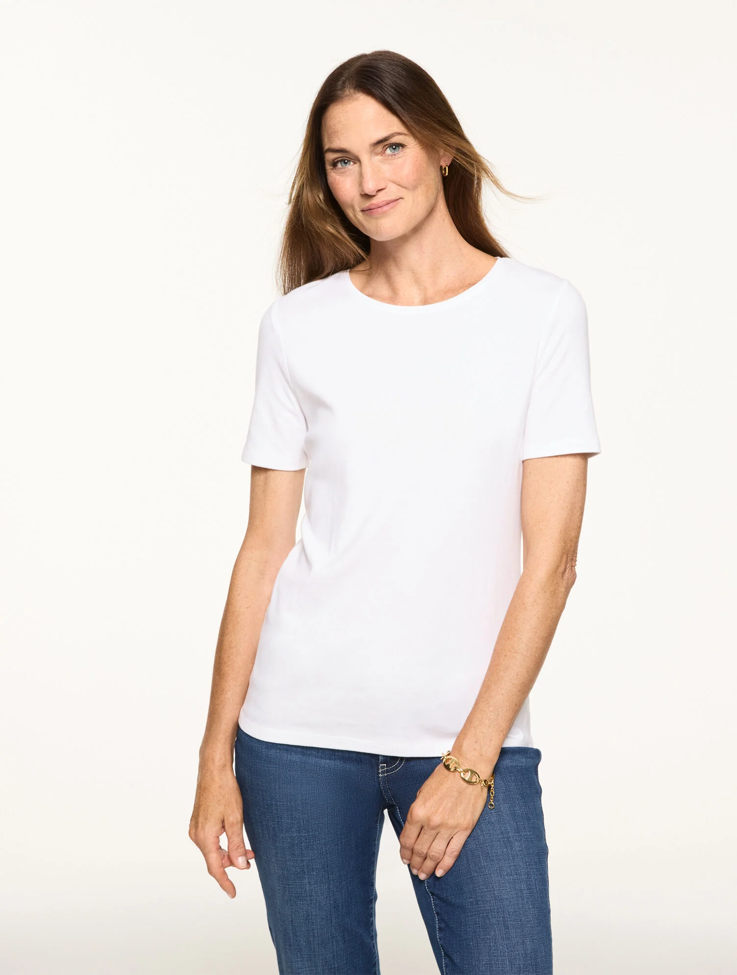 Pima Cotton Crewneck Tee