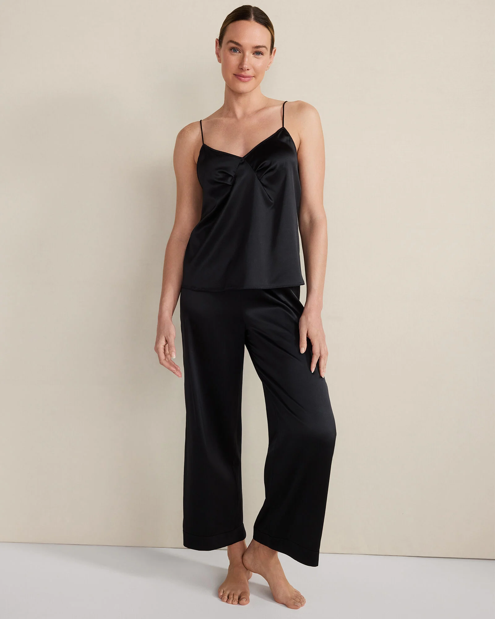 Washable Silk Pleated Cami