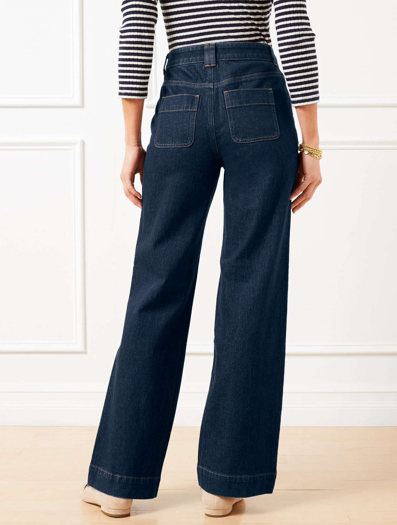 Patch Pocket Classic Jean Trousers - Astoria Wash