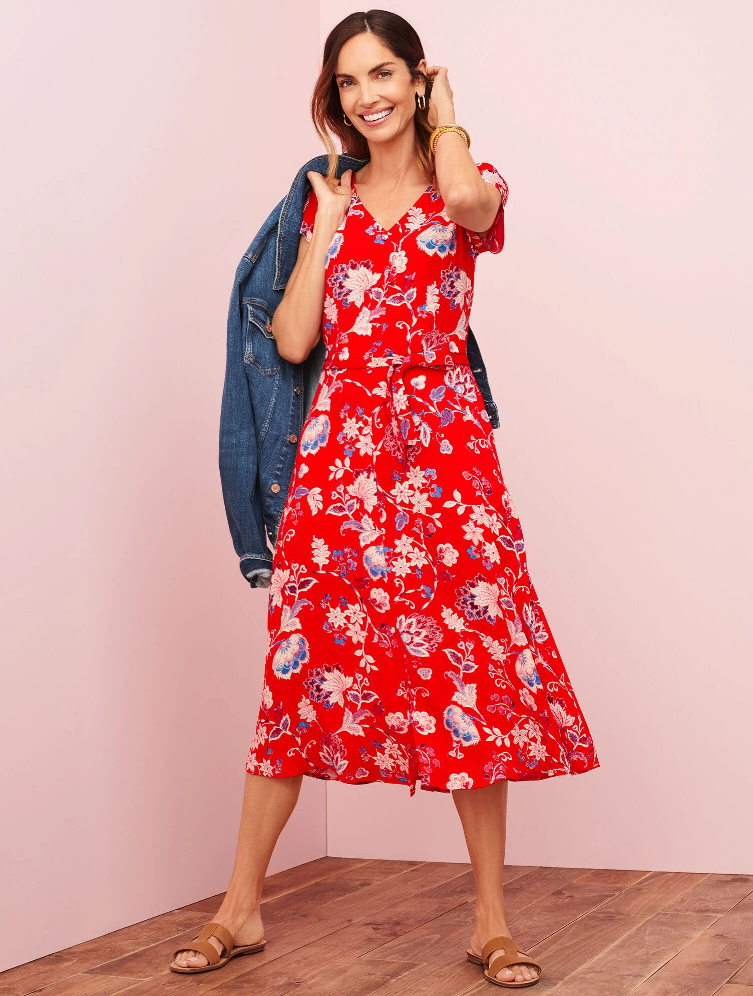 Hannah Vachetta Leather Slides