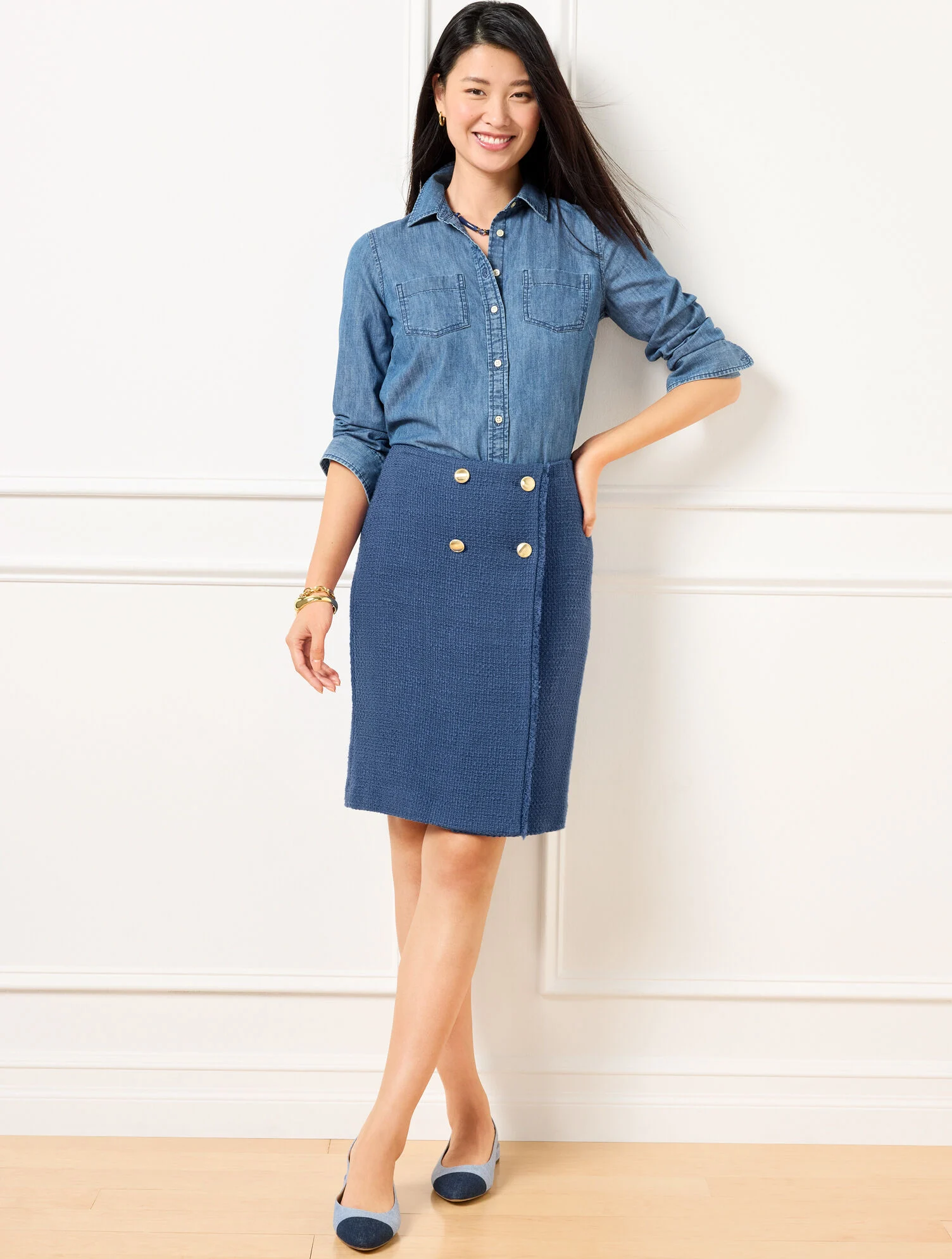 Amherst Tweed A-Line Skirt