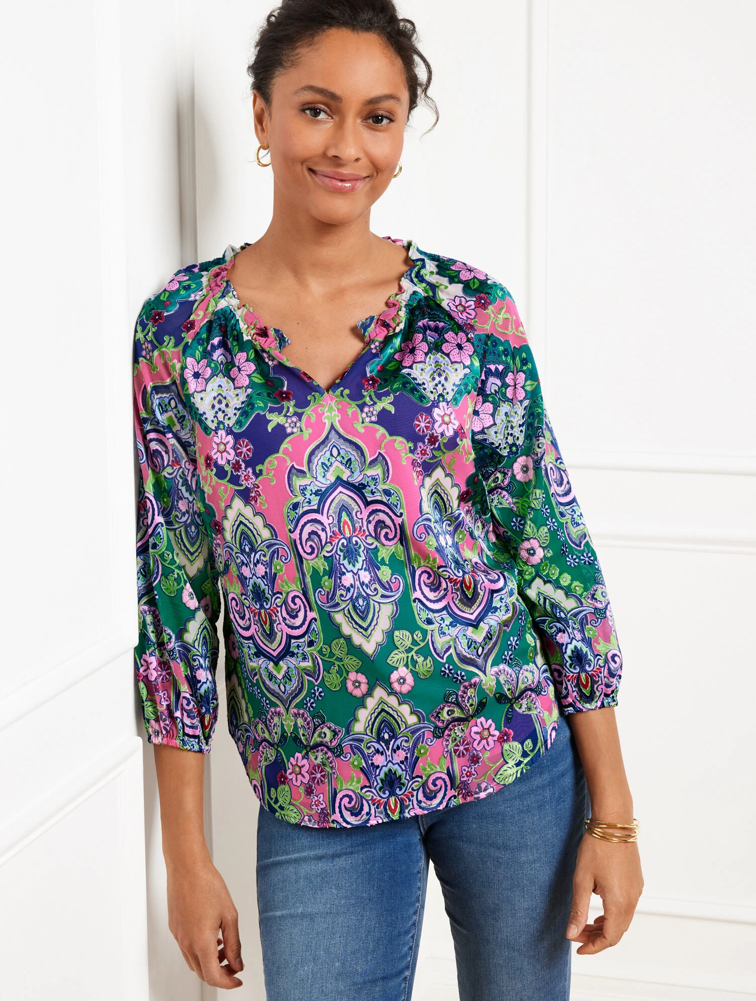 Satin Top - Elaborate Medallion