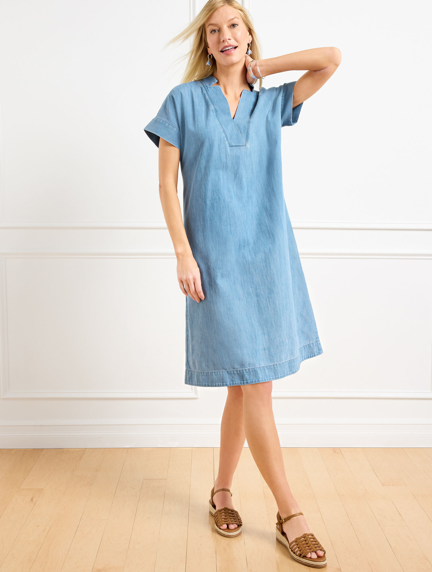Denim Shift Dress