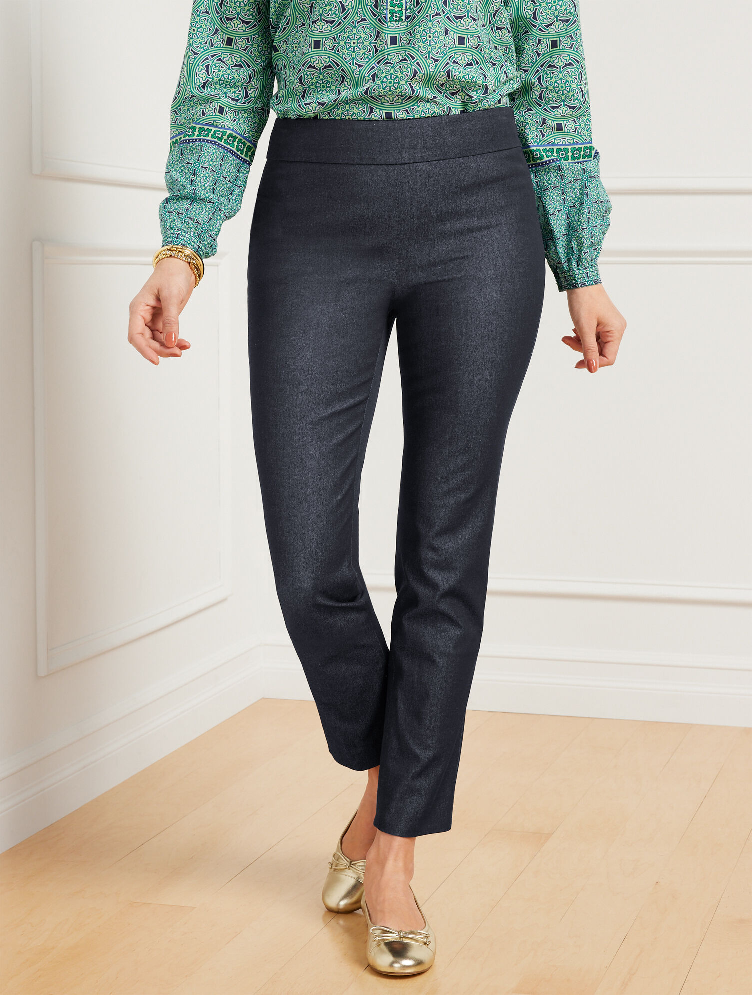 Talbots Chatham Slim Ankle Pants - Refined Denim