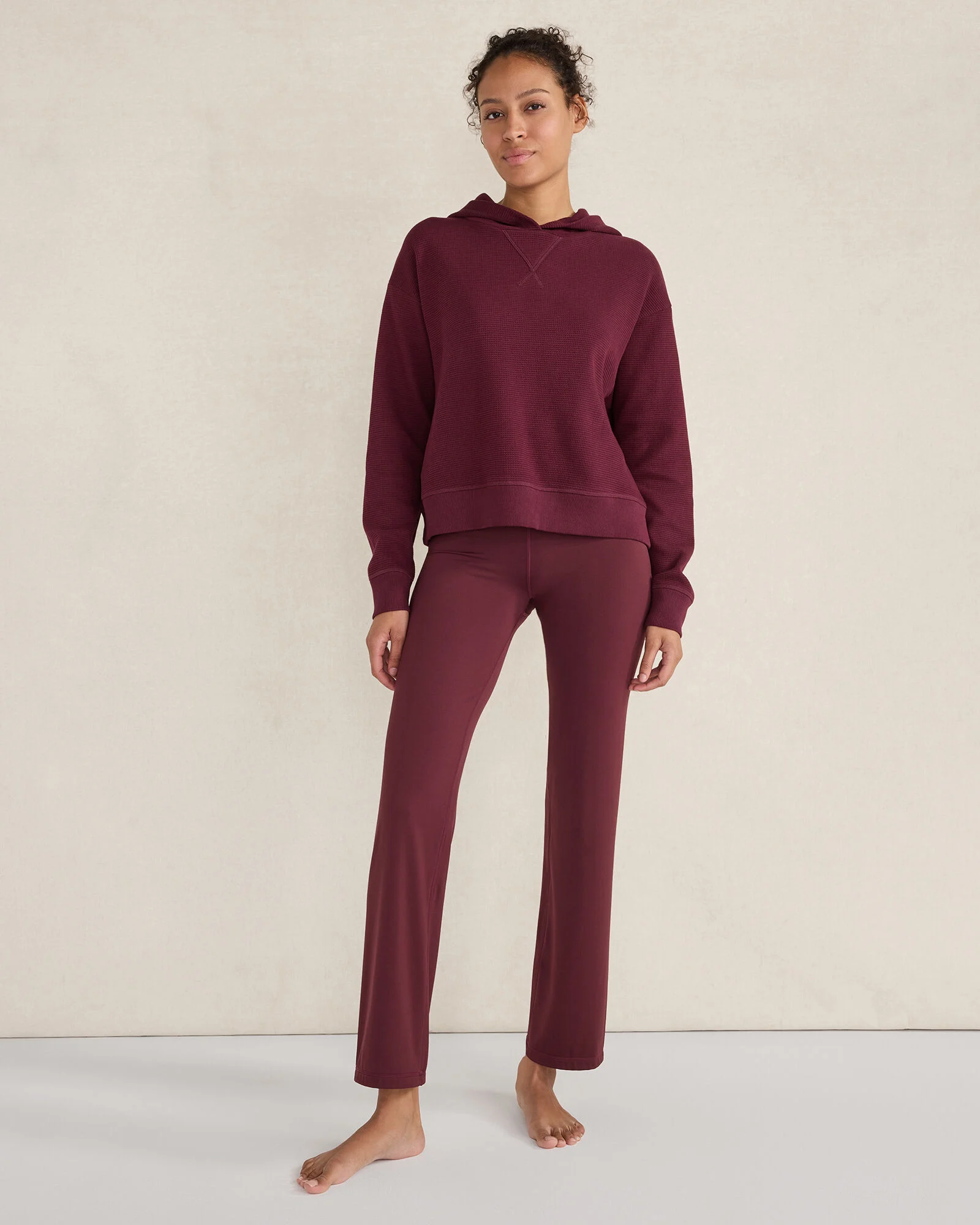 Organic Cotton Waffle Hoodie