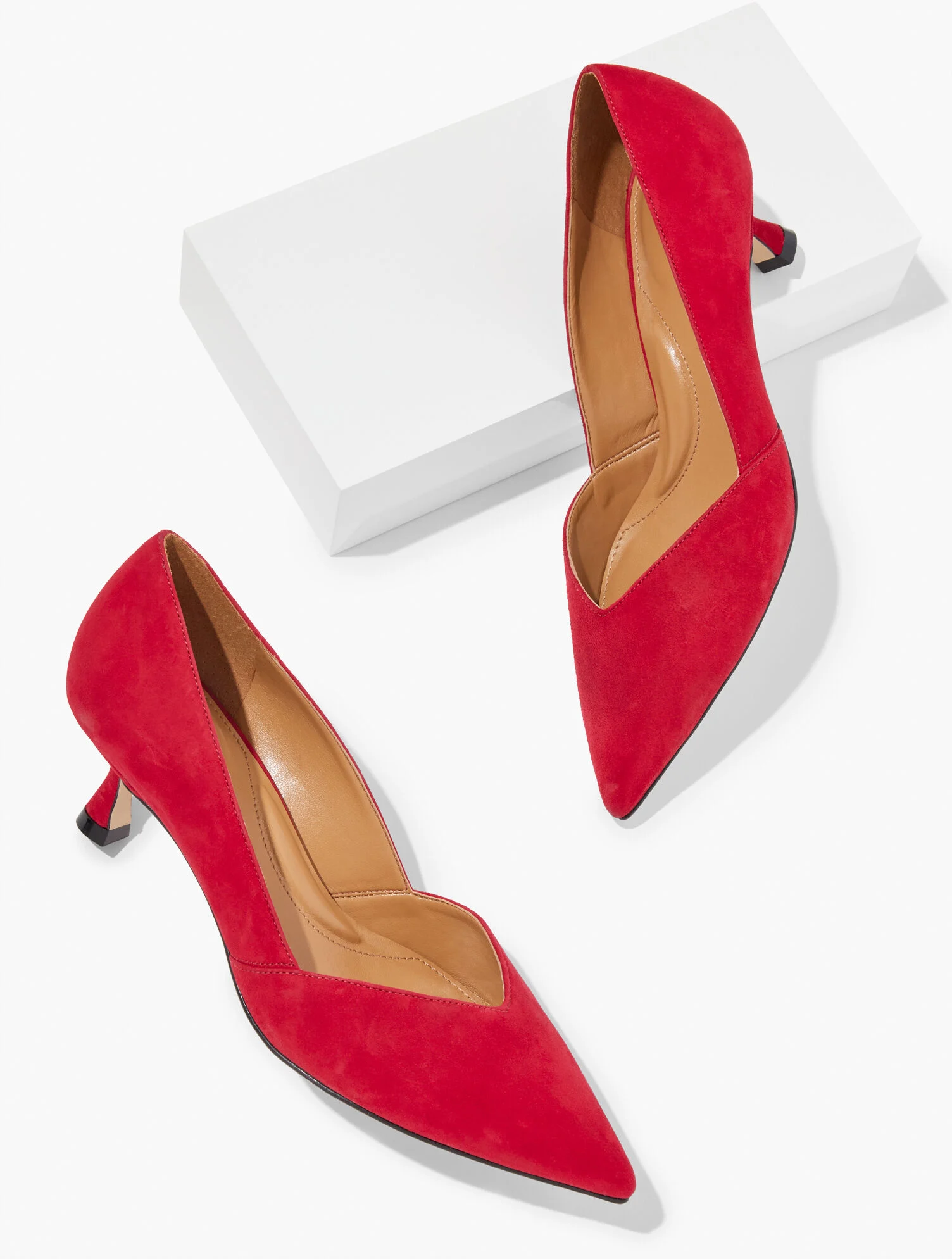 Ember Suede Kitten Heel Pumps