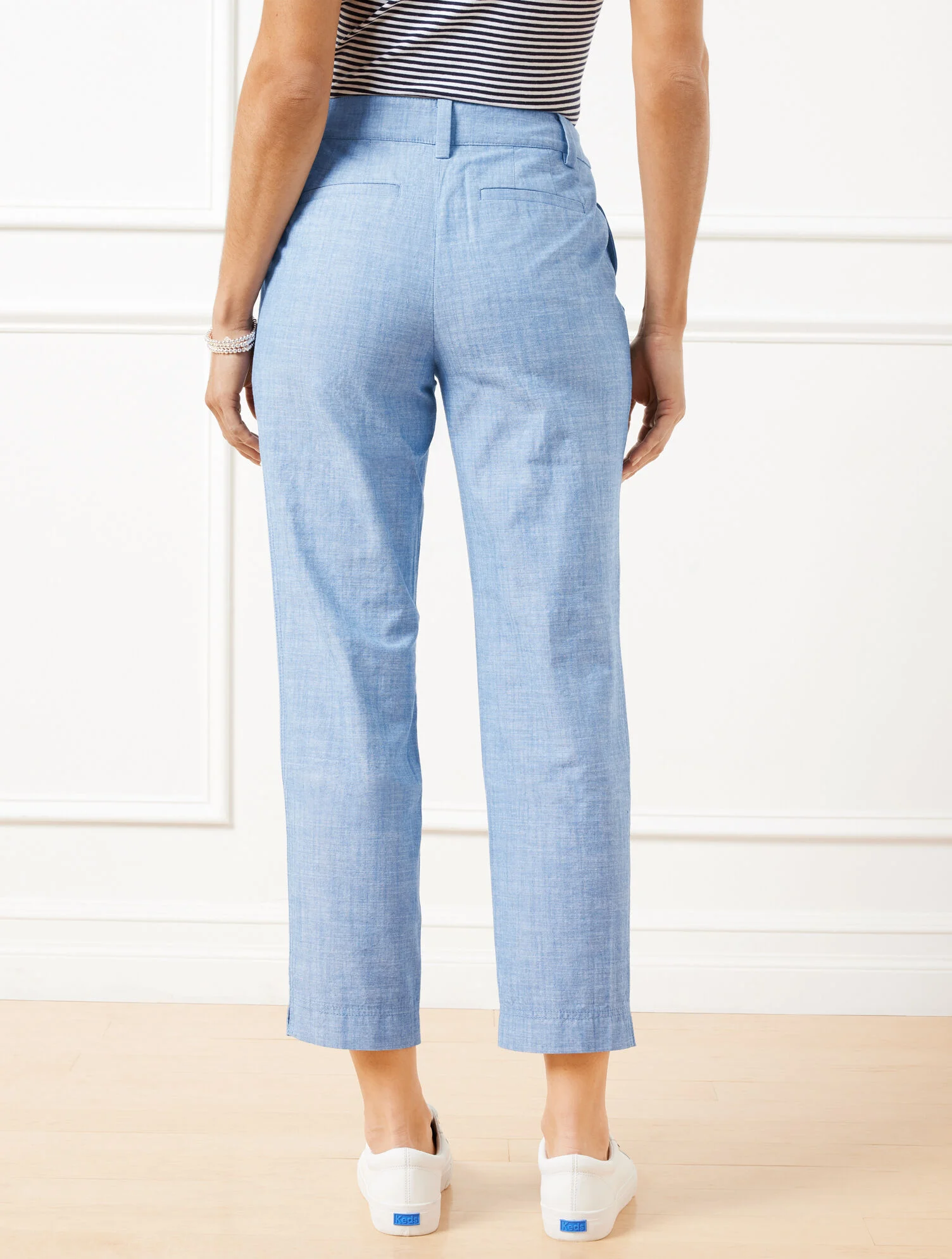 Perfect Crops - Newport Chambray