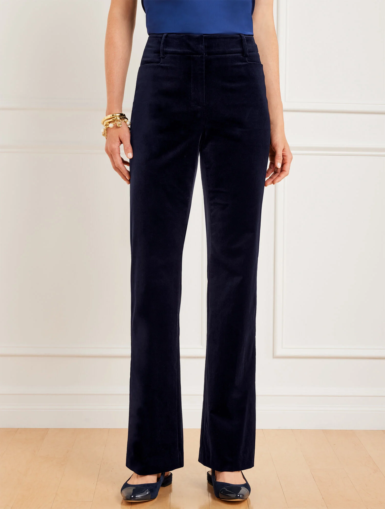 Flare Leg Velveteen Pants