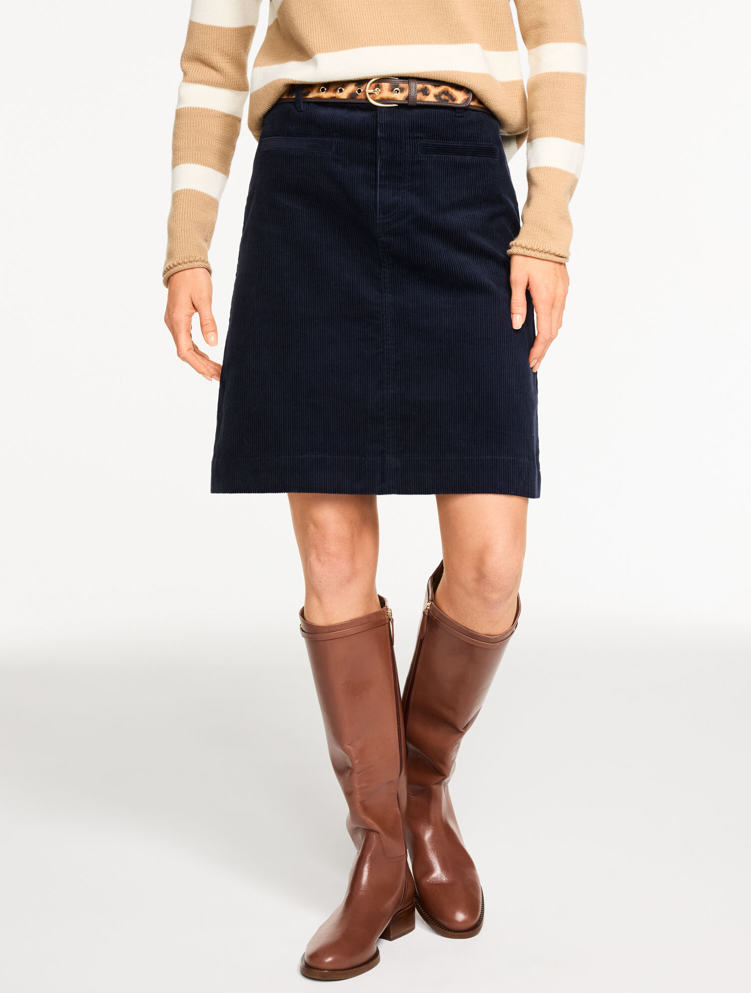 Corduroy A-Line Skirt