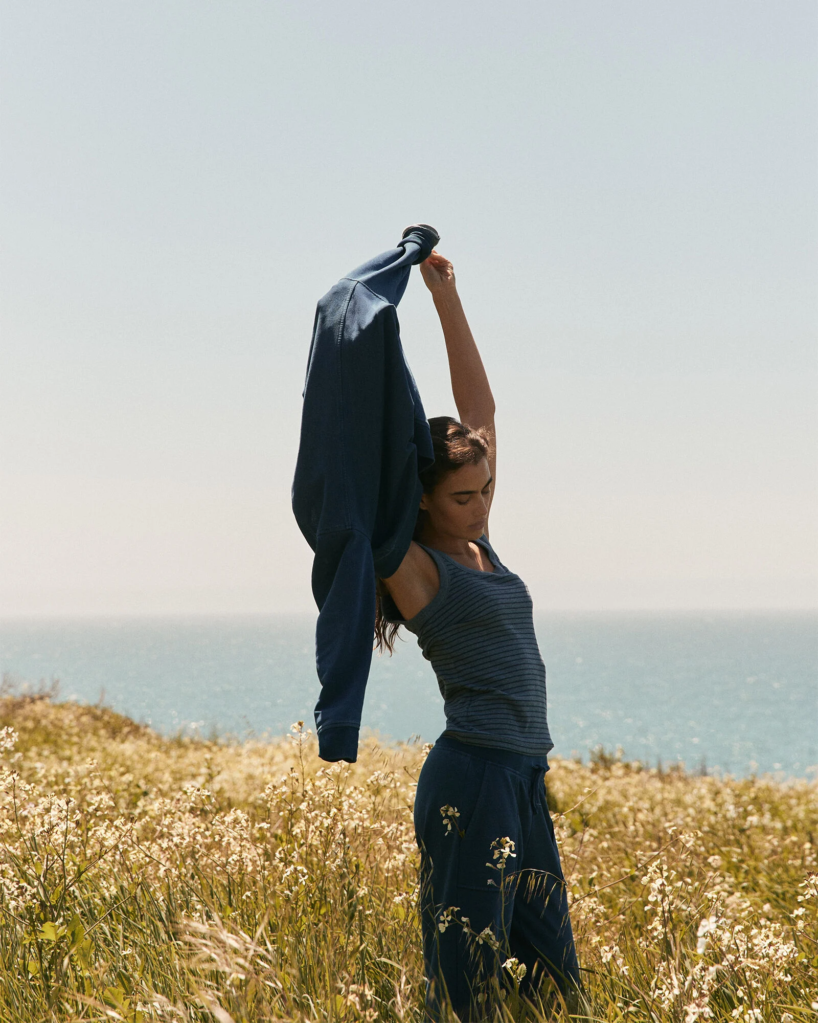 Essential Organic Cotton Delicate Stripe Scoop Neck Tank