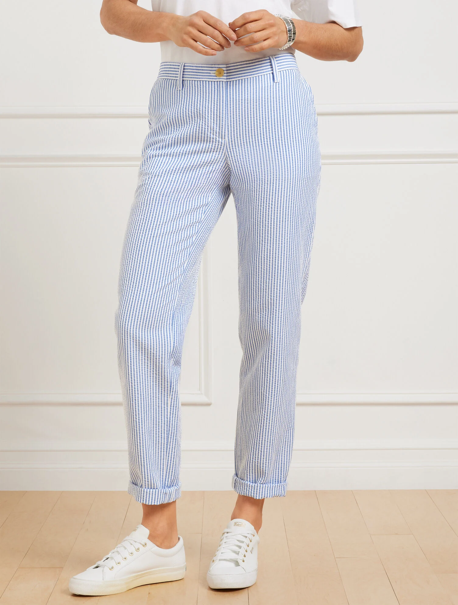 Relaxed Chinos - Sunshine Seersucker