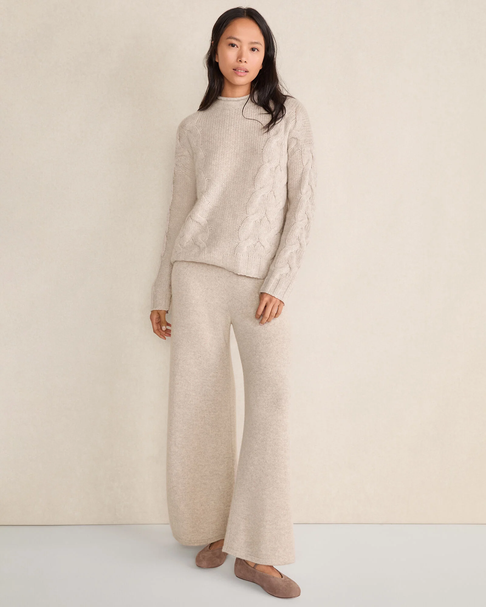 Cashmere Wide Leg Pants