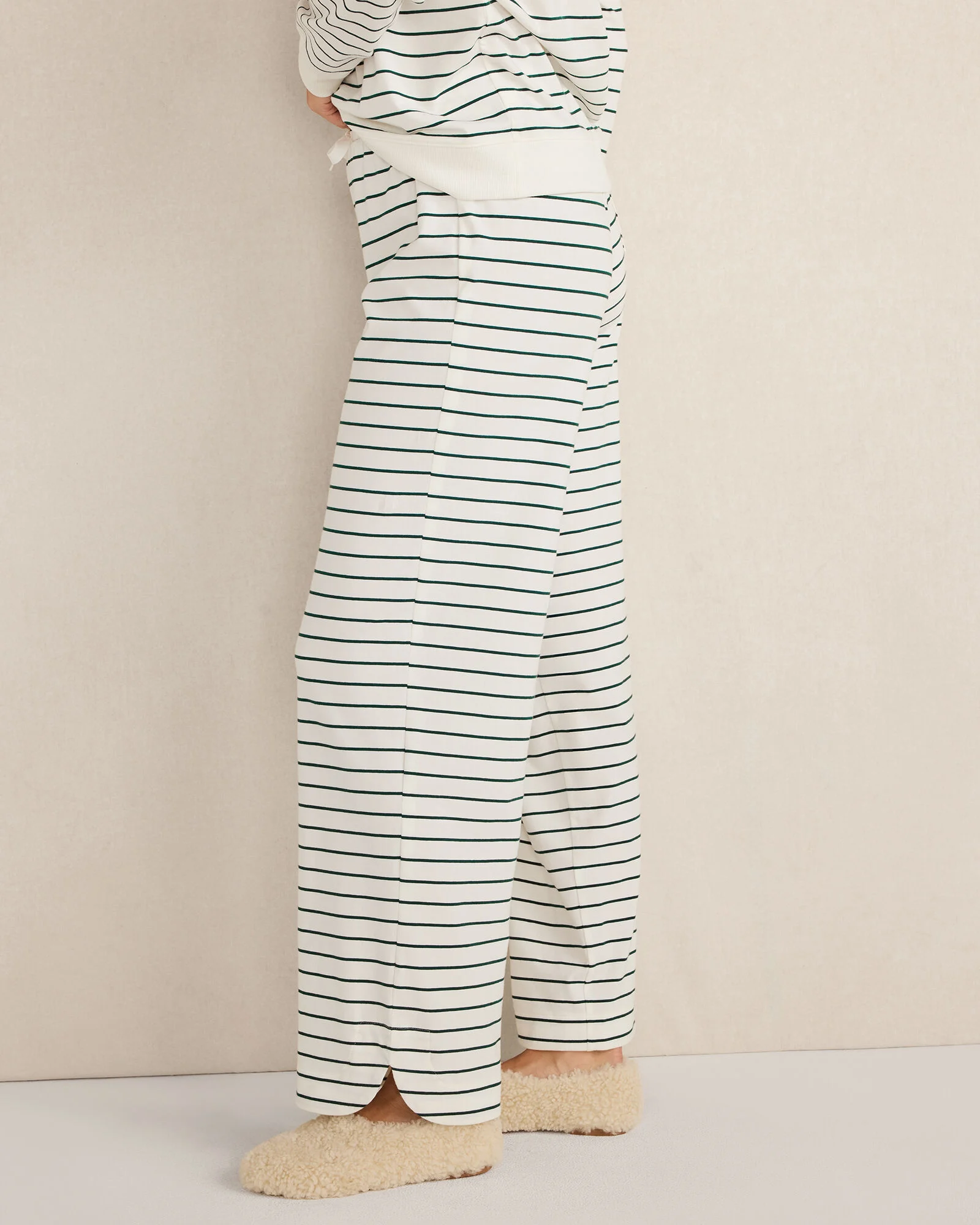 Organic Cotton Jersey Stripe Pants