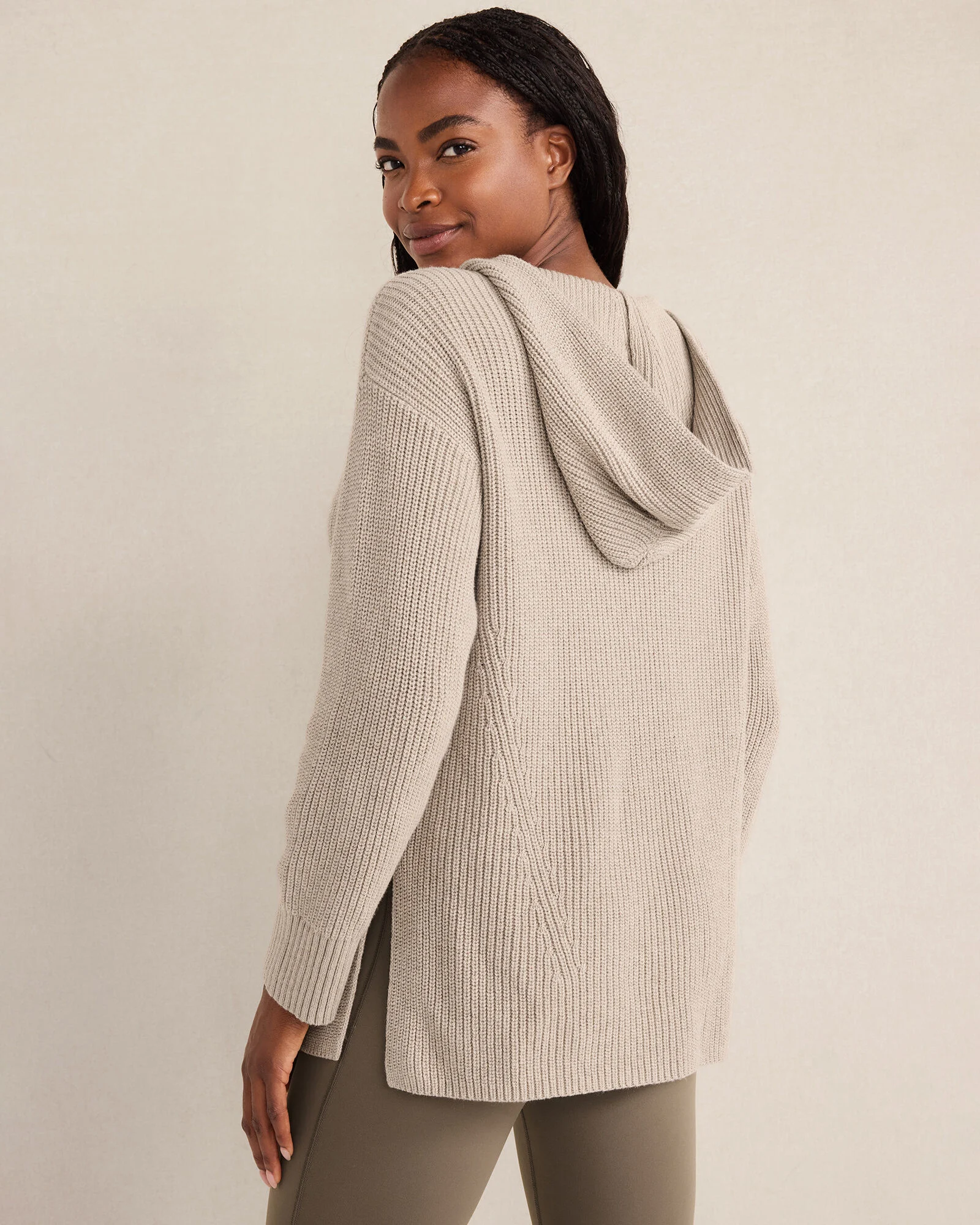 Organic Cotton Cashmere Shaker Stitch Hoodie