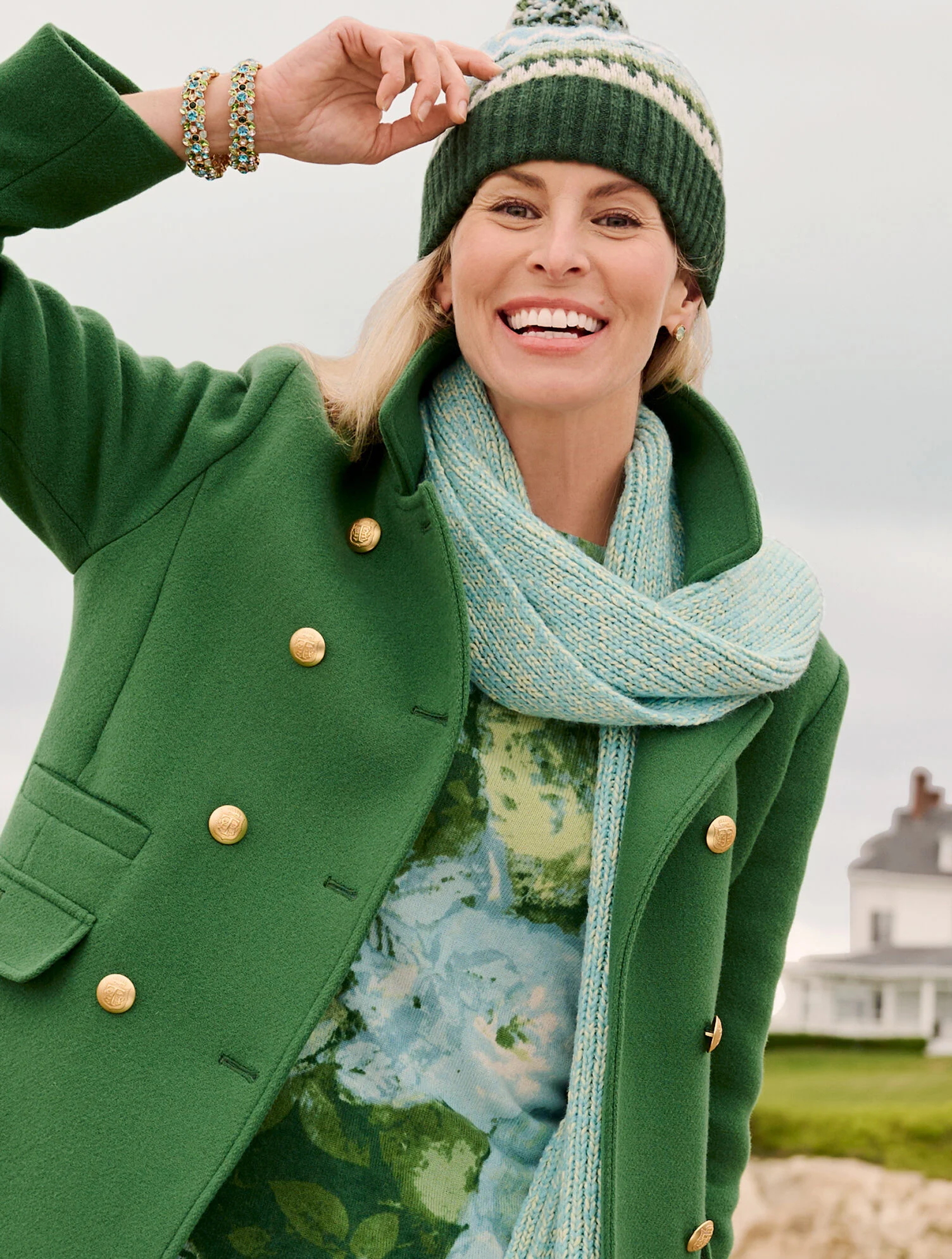 Shaker Stitch Scarf - Marl