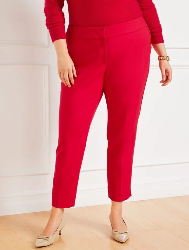 Plus Exclusive Slim Ankle Luxe Double Cloth Pants