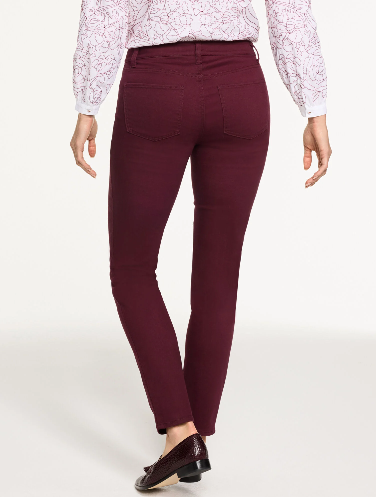 Slim Ankle Jeans - Solid - Curvy Fit