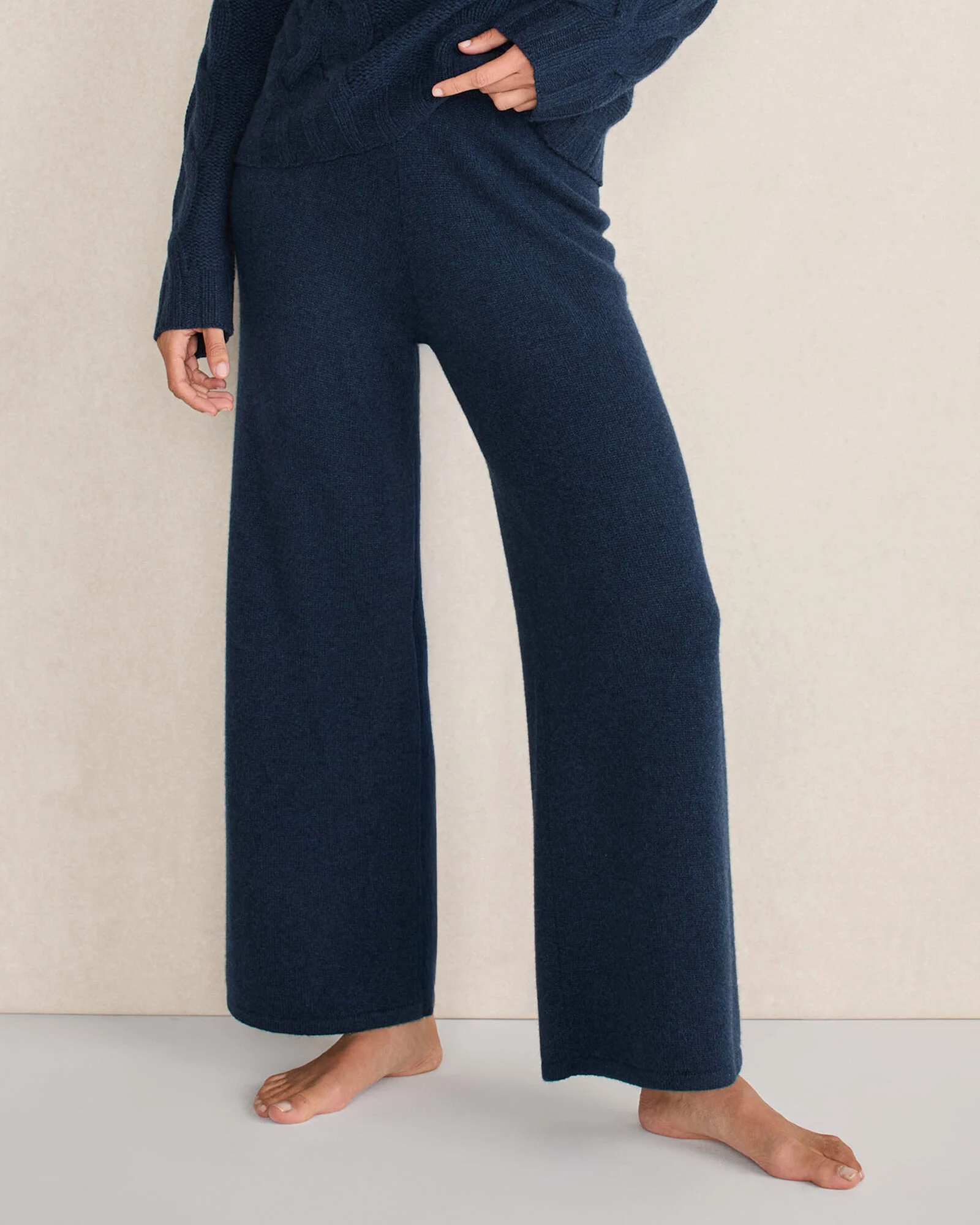 Cashmere Wide Leg Pants