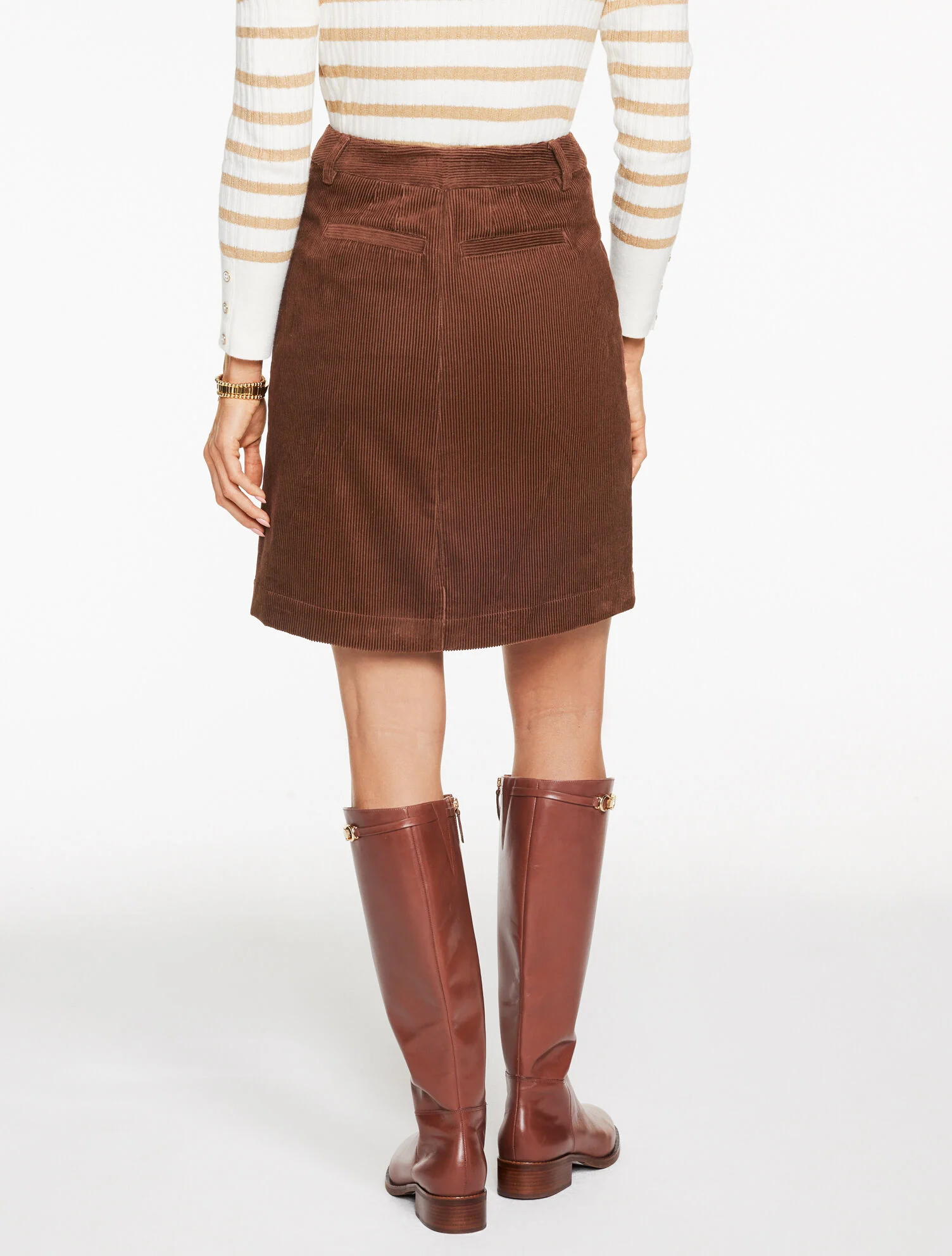 Corduroy A-Line Skirt